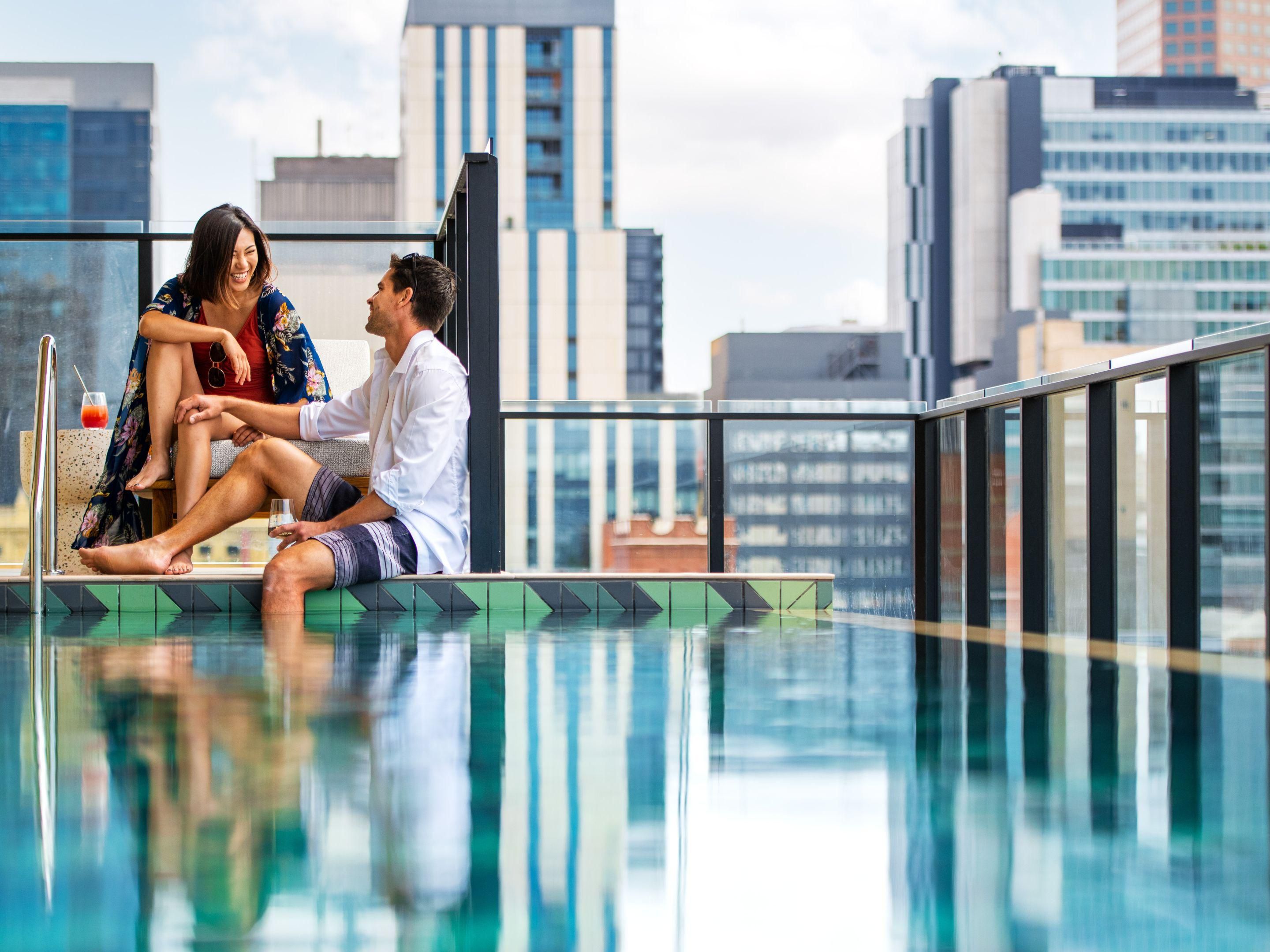 Reconnecting by the pool