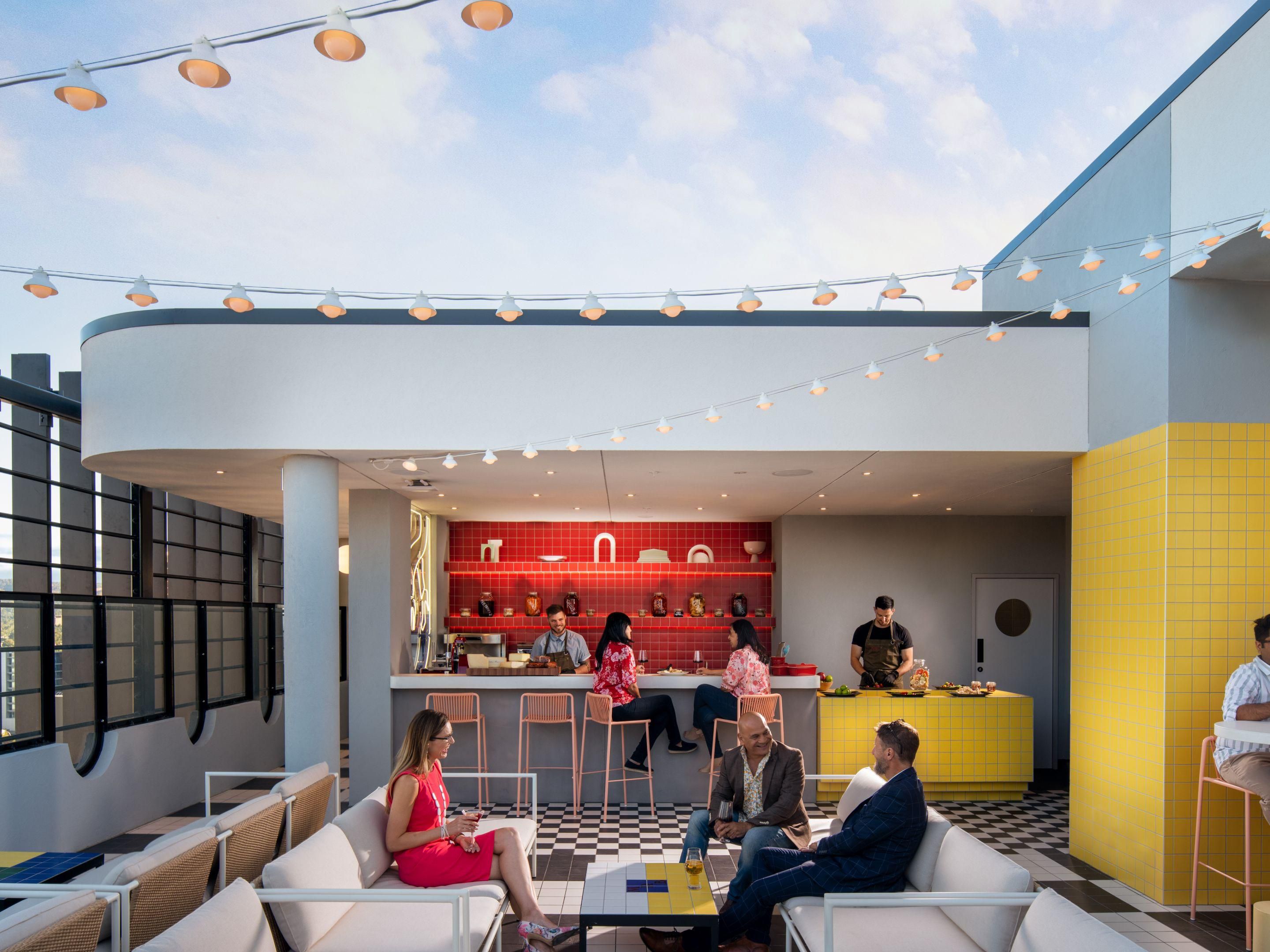 Kick back at Merrymaker Rooftop Bar