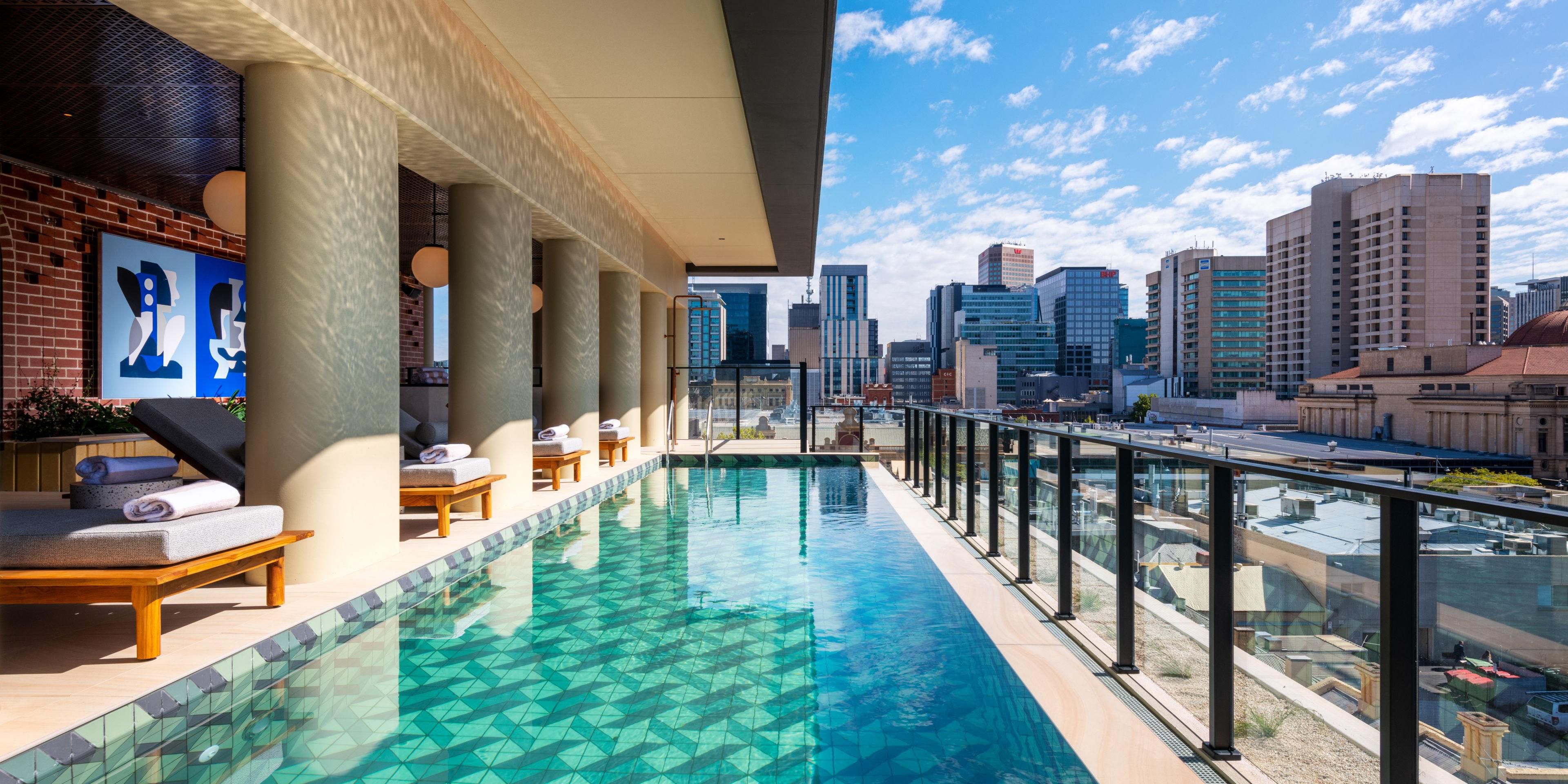 Pool at mid-day