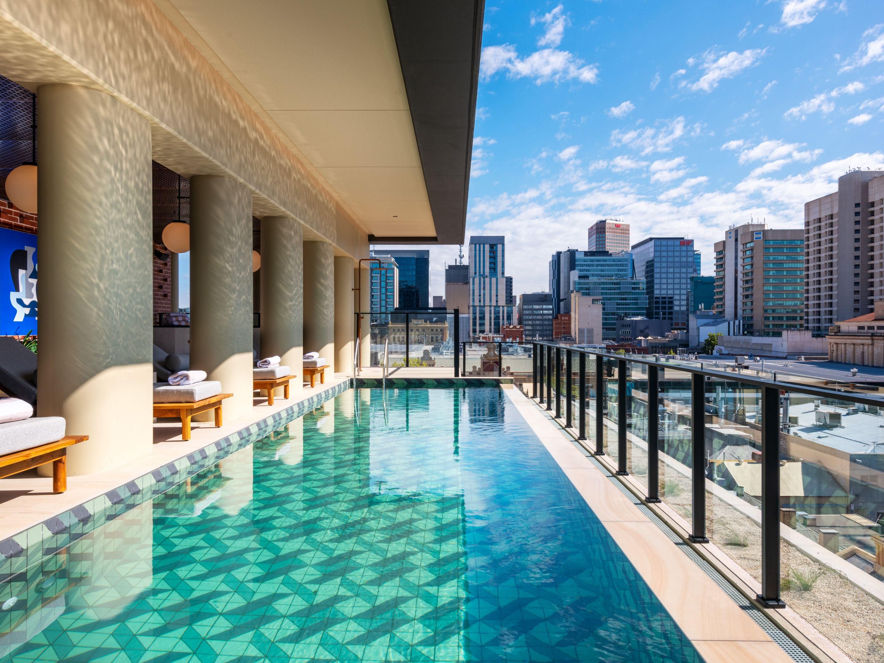 Pool at mid-day