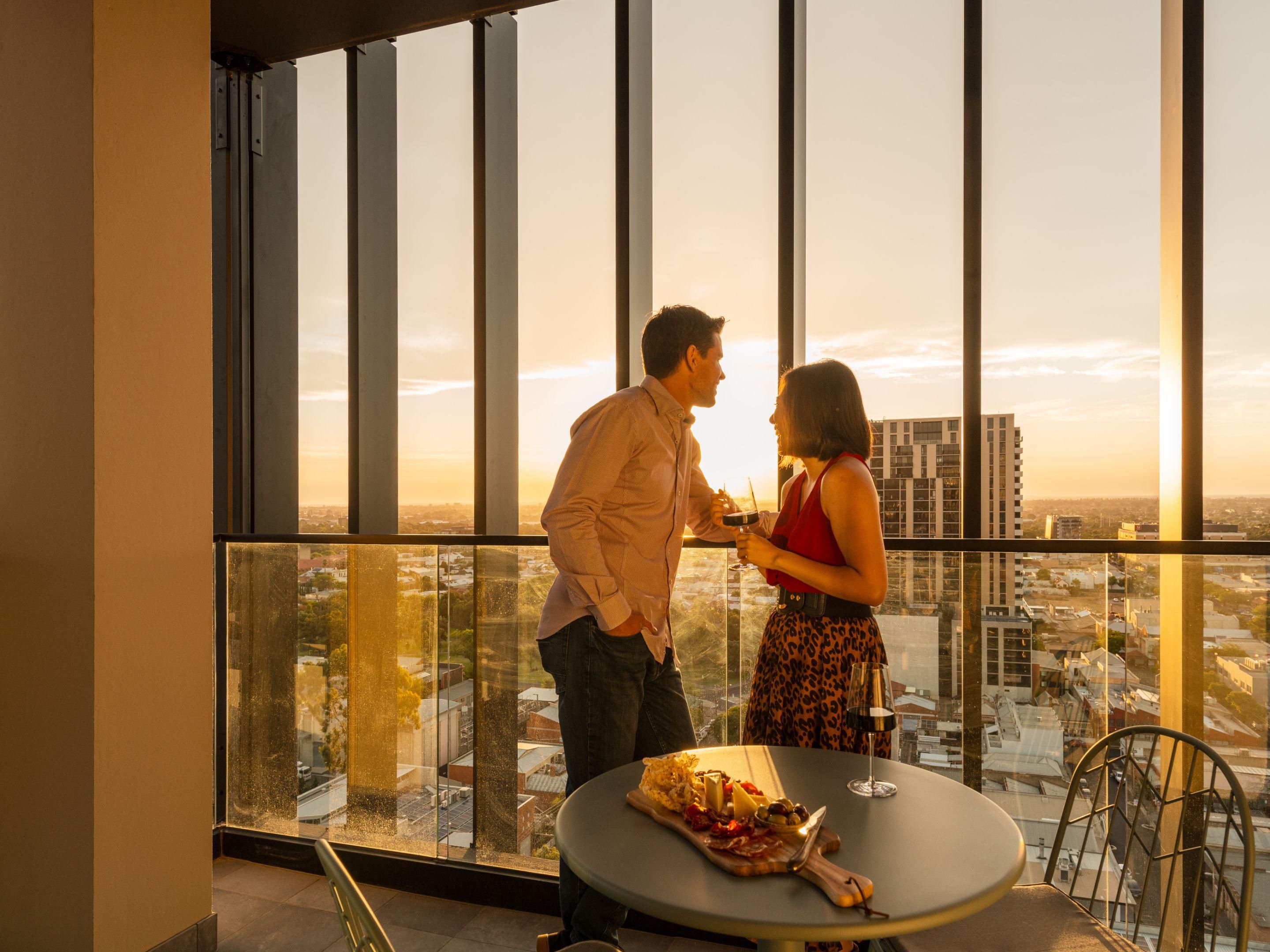 Private dining on your exclusive balcony in the Indigo Suite