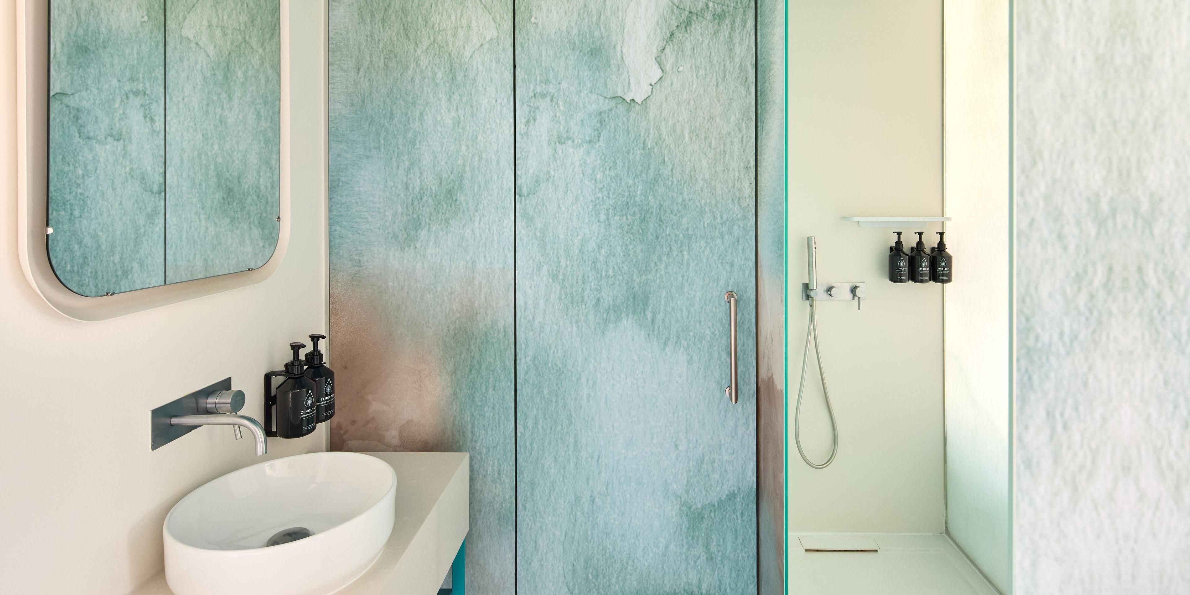 Refresh in a stylish walk-in shower with premium products
