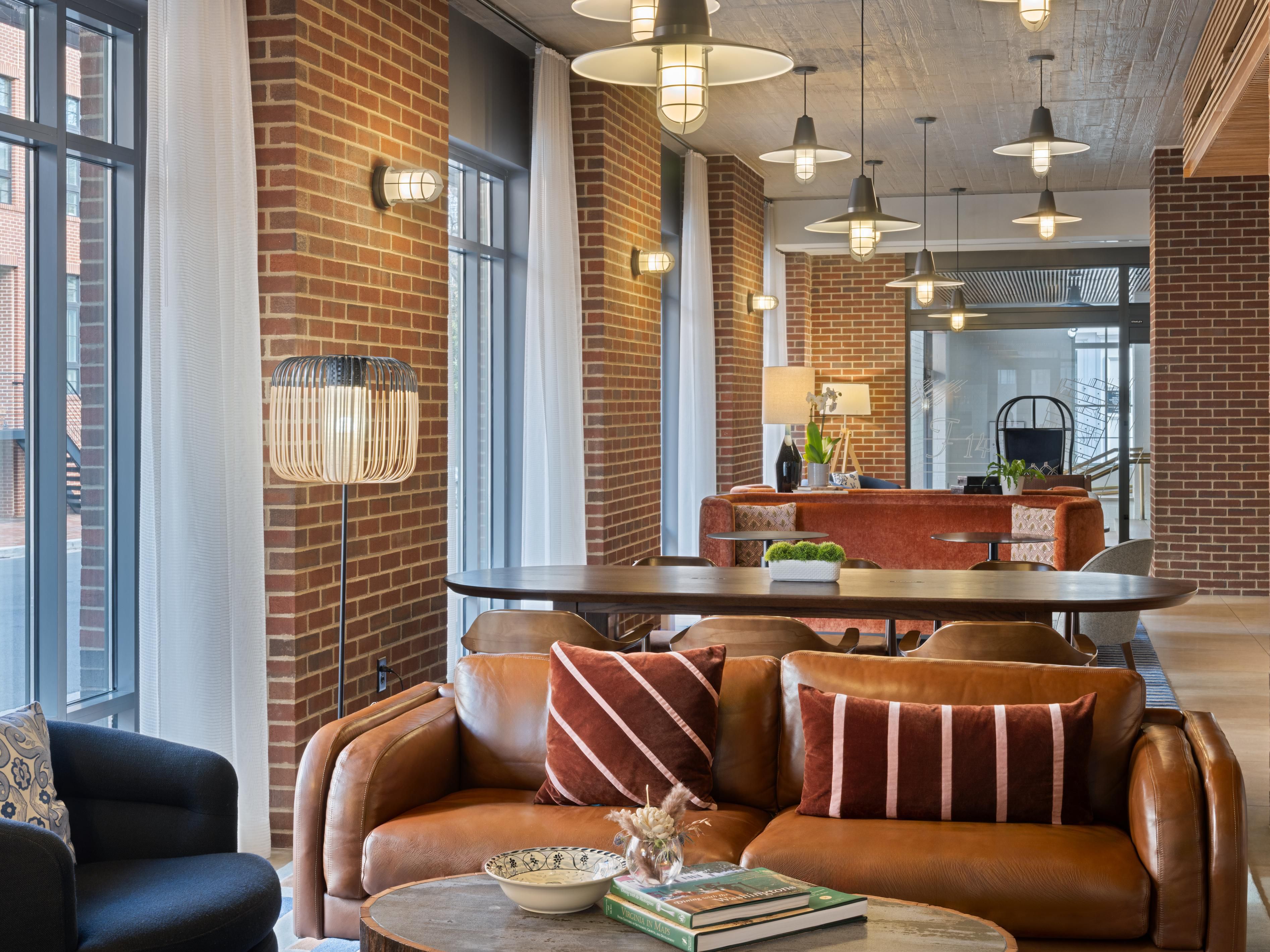 Find comfort and relaxation in our thoughtfully designed lobby.
