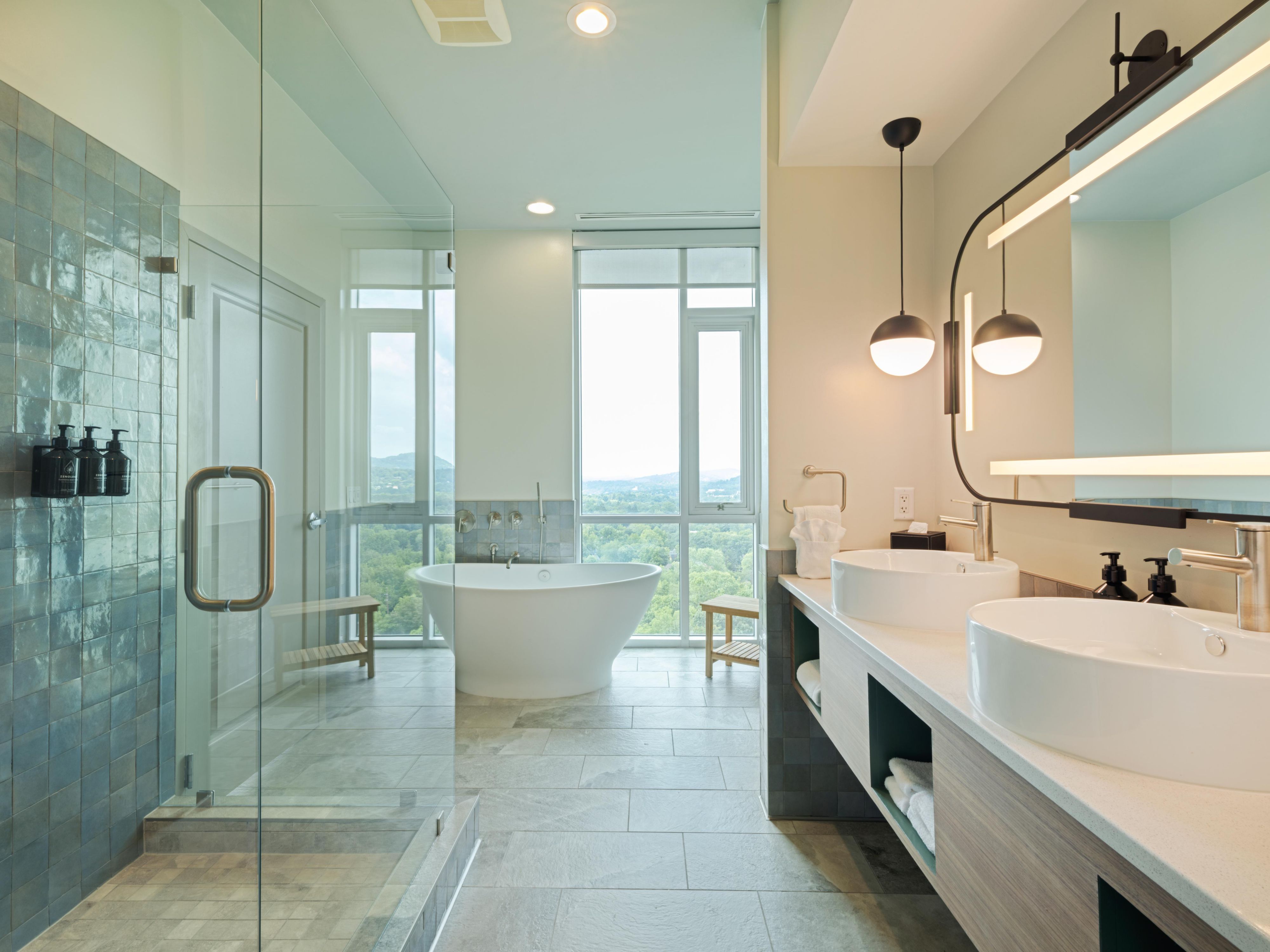 One Bedroom King Suite bathroom with elevated features and more