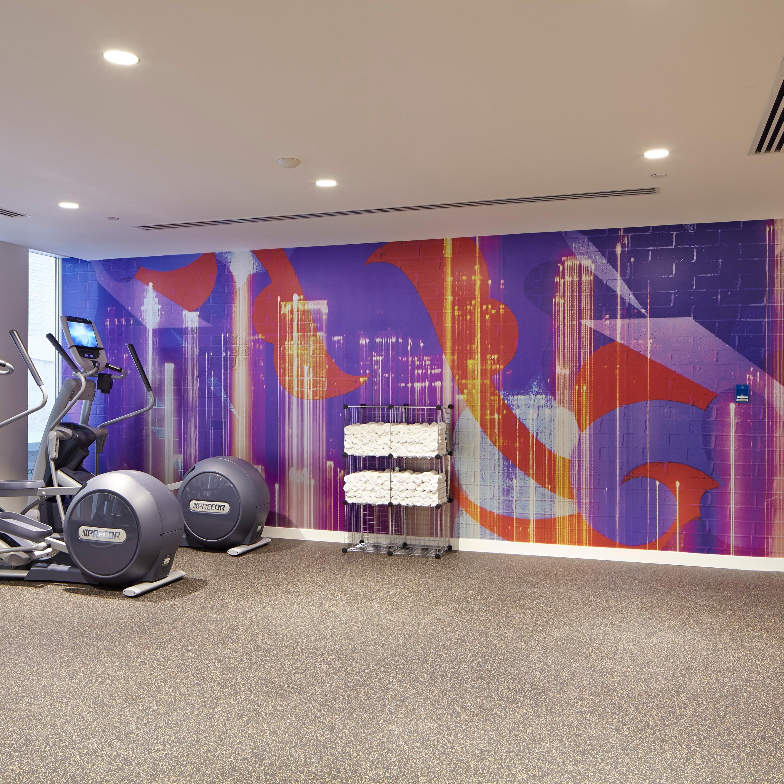 Work out on your terms, our Fitness Center is always open.
