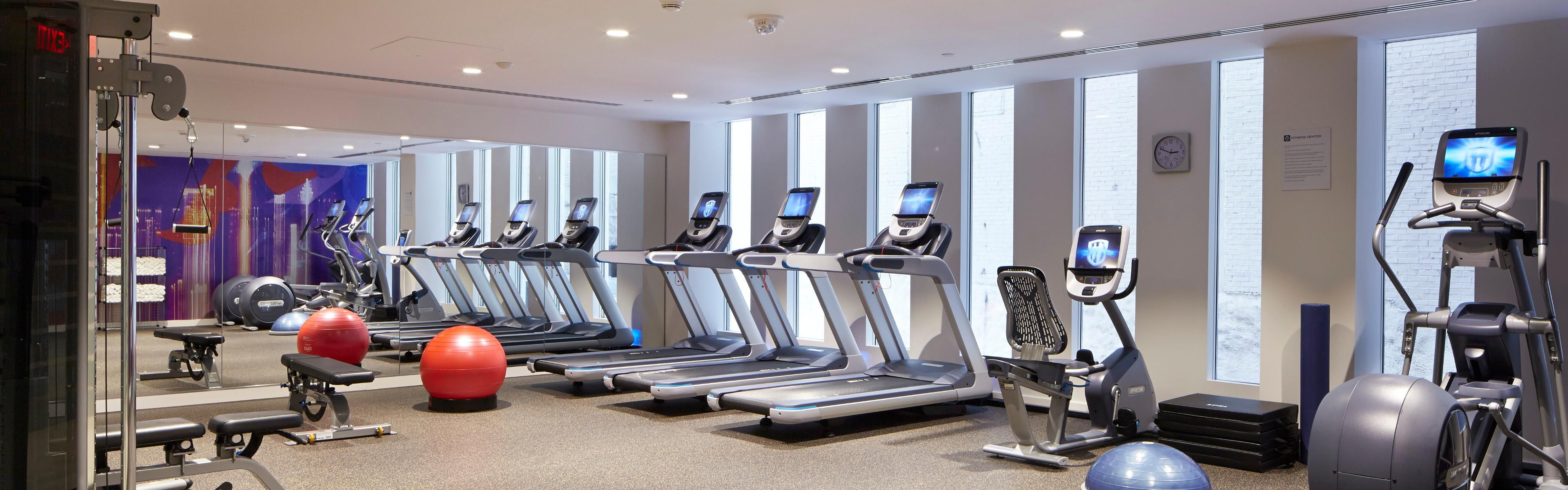 Get in your daily exercise in our complimentary Fitness Center. 