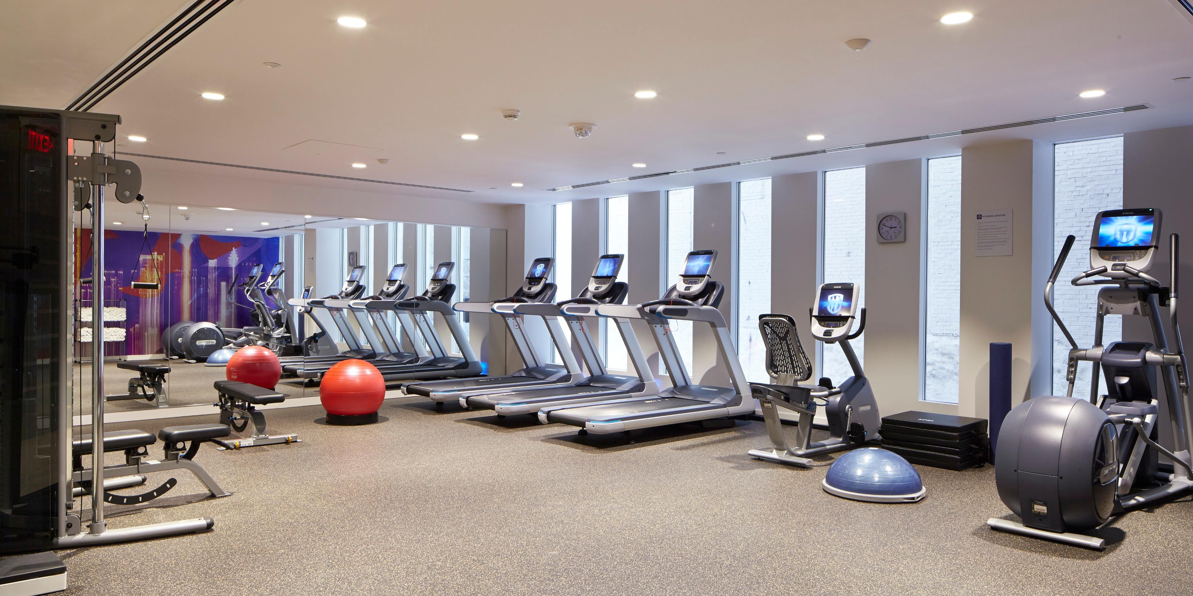 Stay active in our fully equipped 24-hour fitness center!