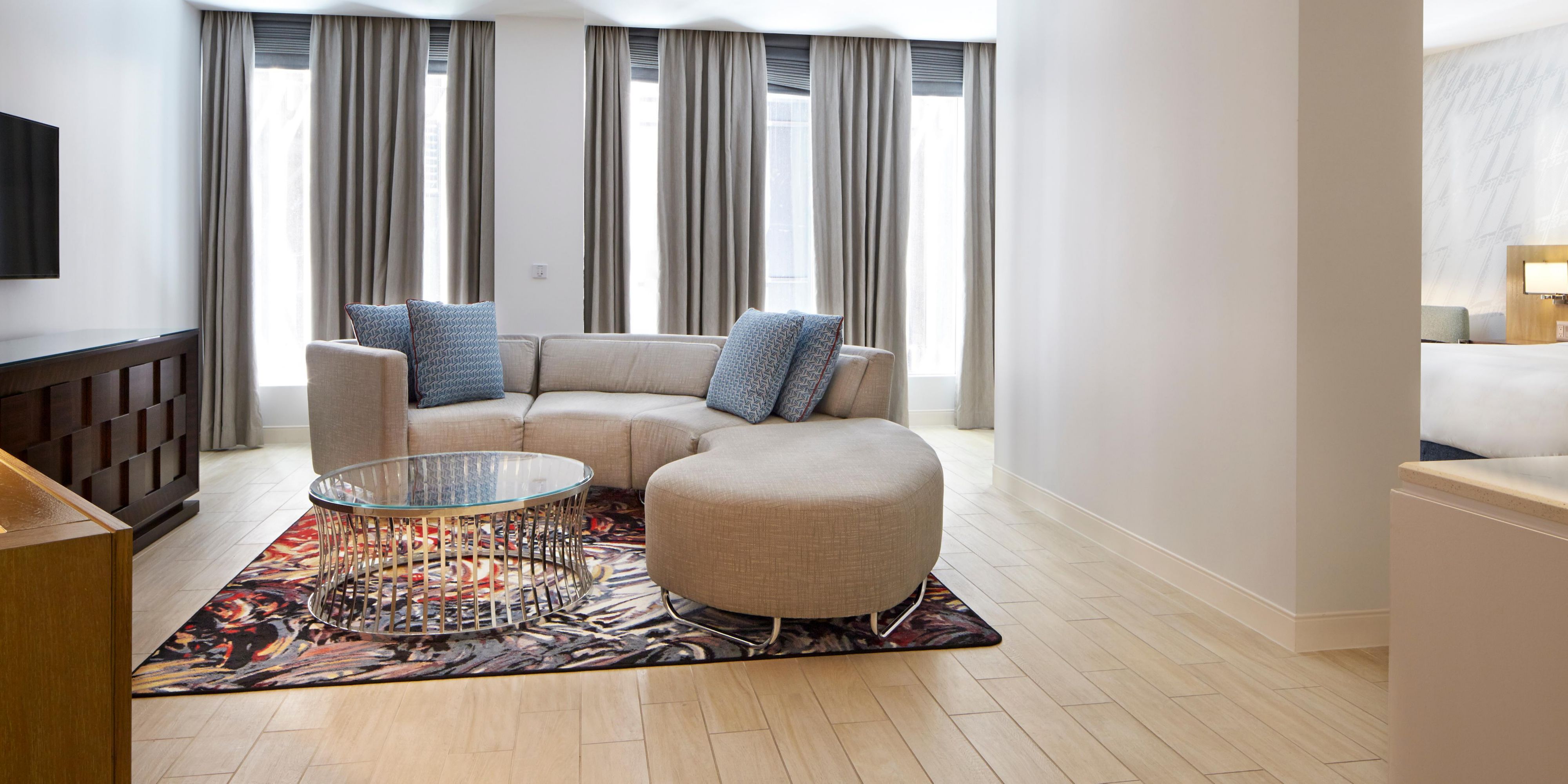 A place where you can have a drink and entertain guests.