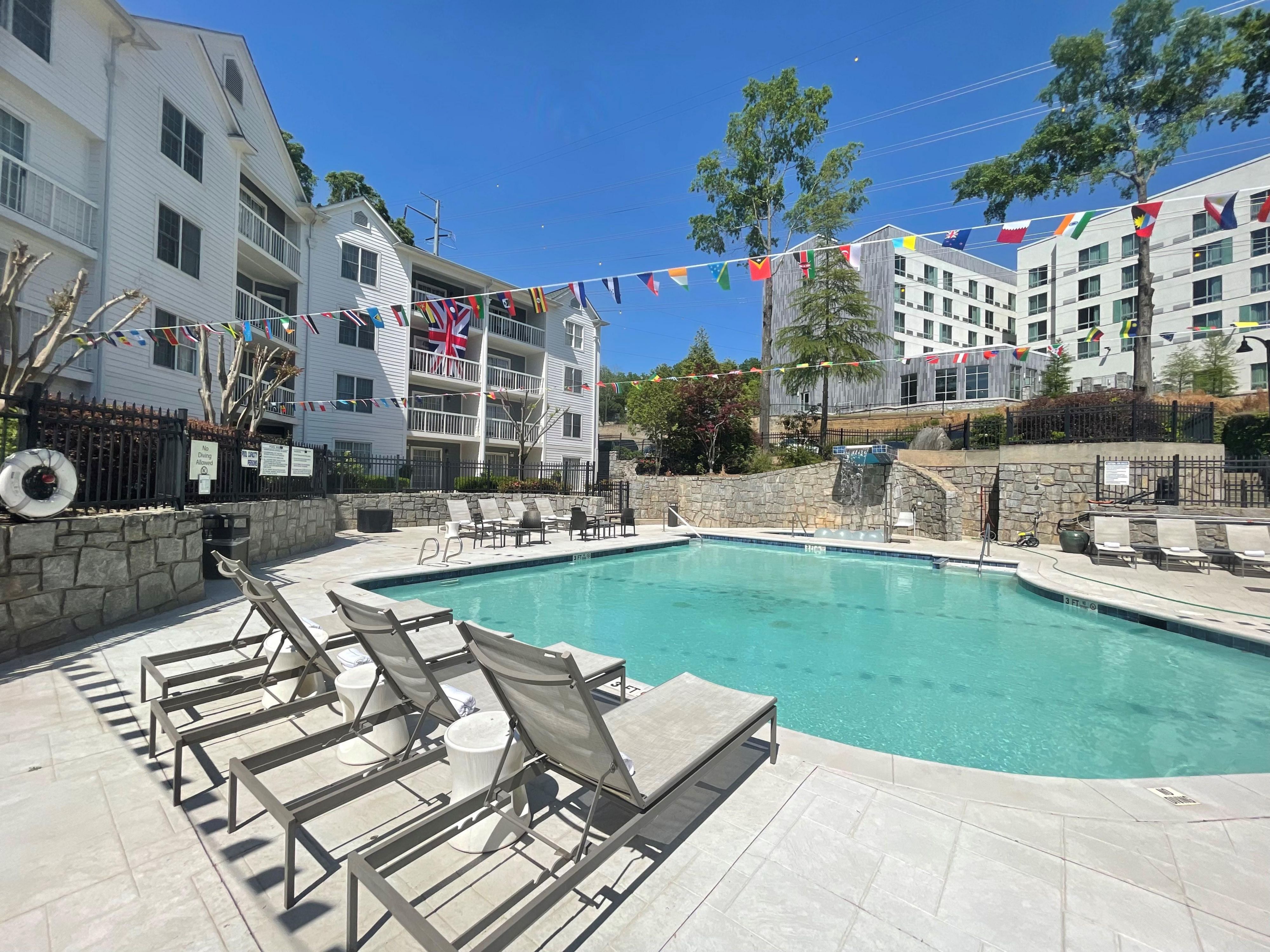 Our swimming pool is a perfect retreat for health and wellness.