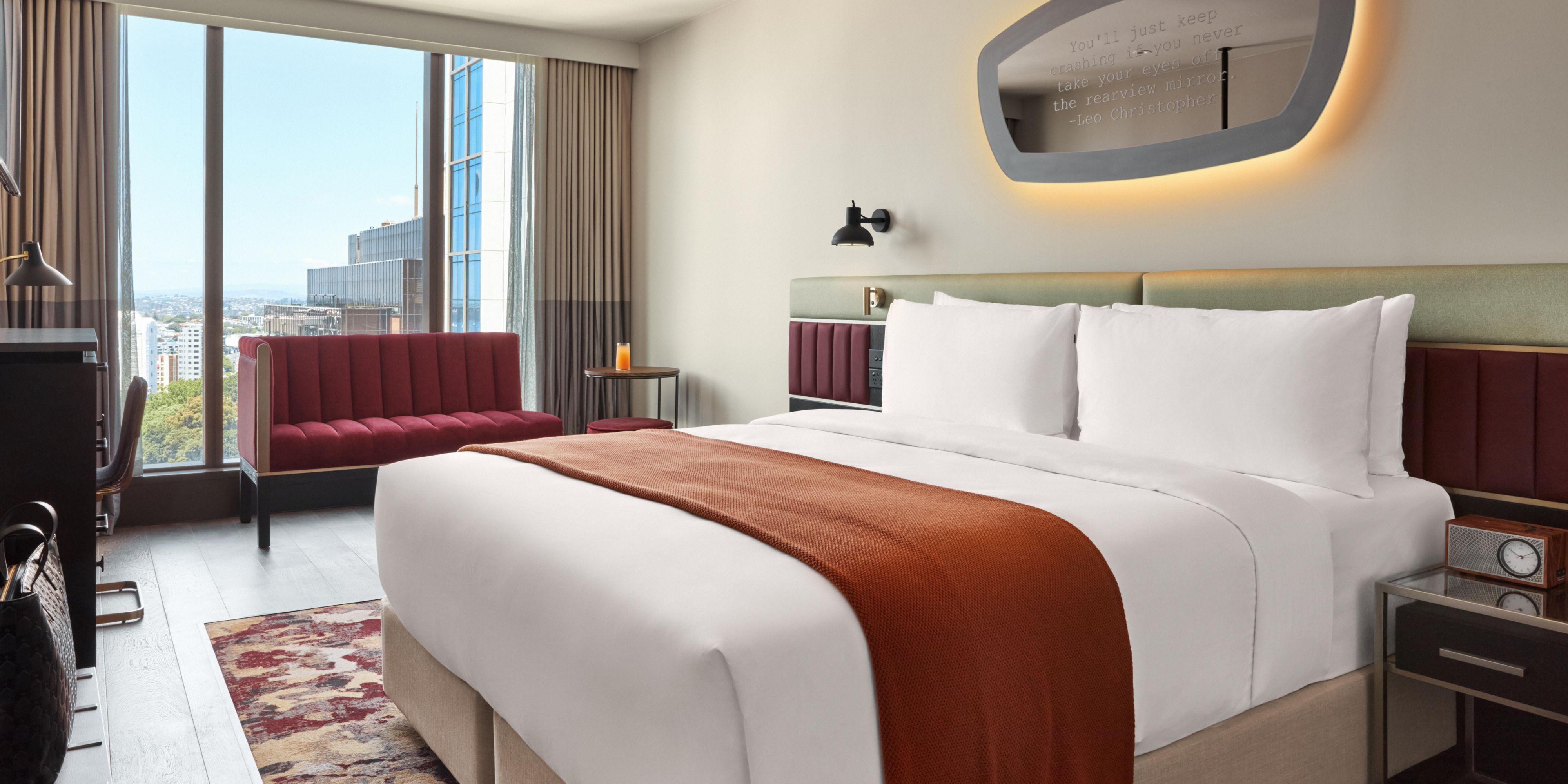 Enjoy City Views From the King Premium City View Room 
