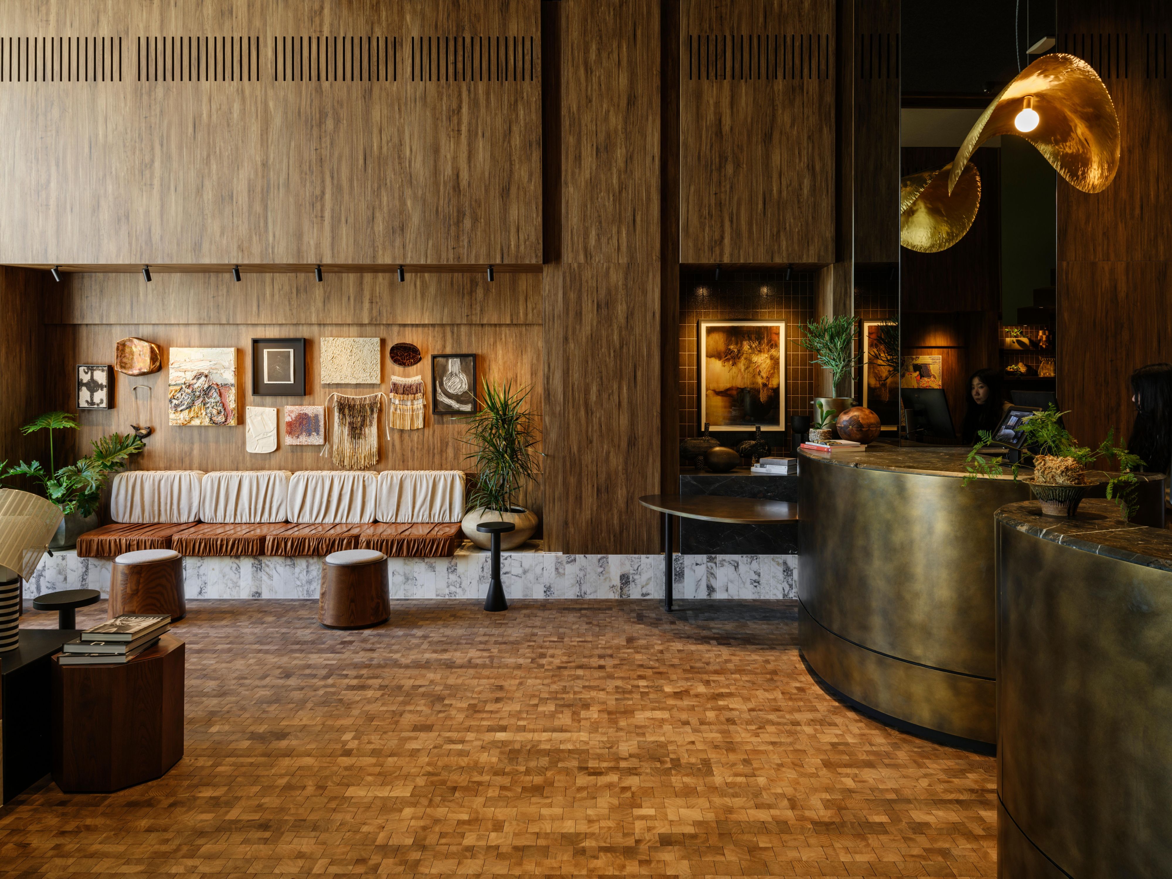 Hotel Lobby Showcasing New Zealand-Inspired Art