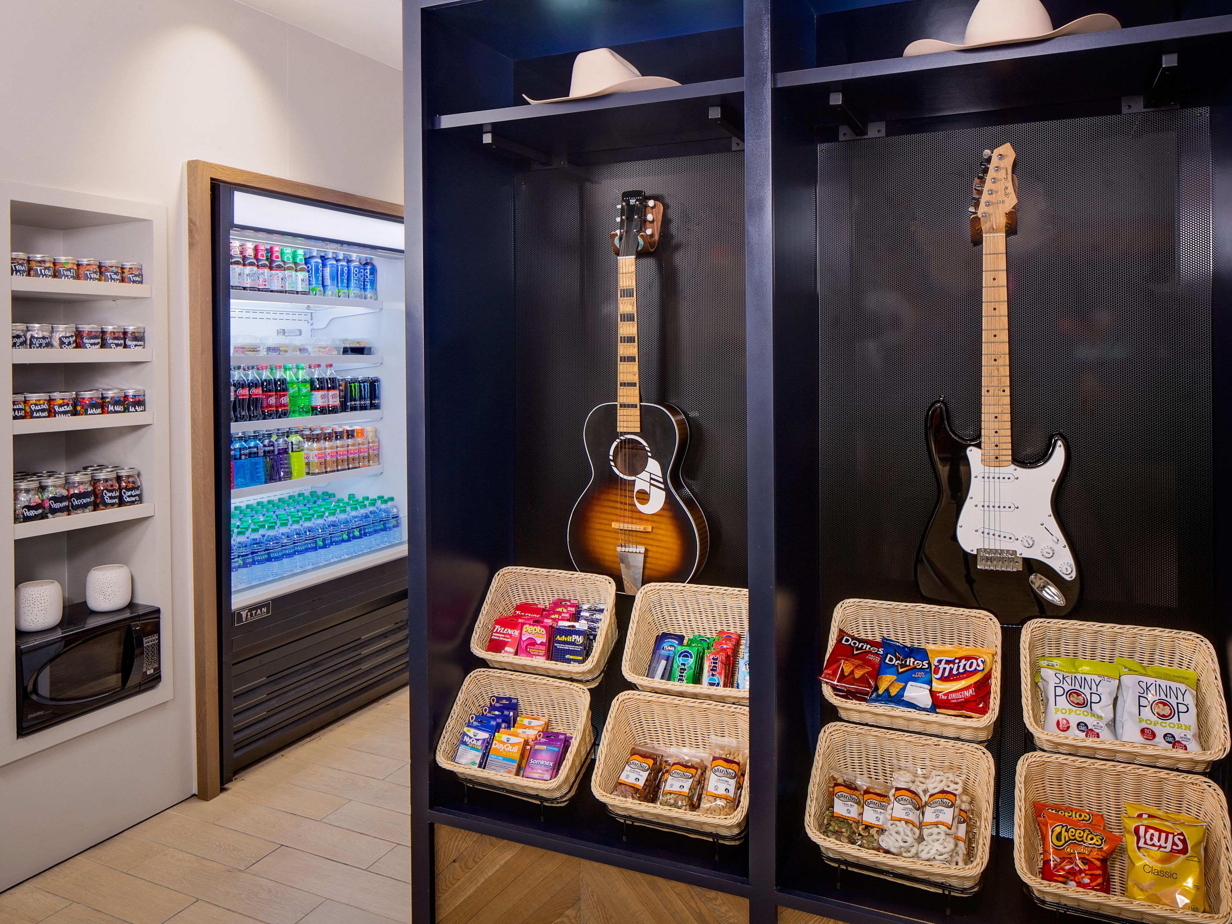 Refuel Austin-style with local snacks, drinks and music vibes.
