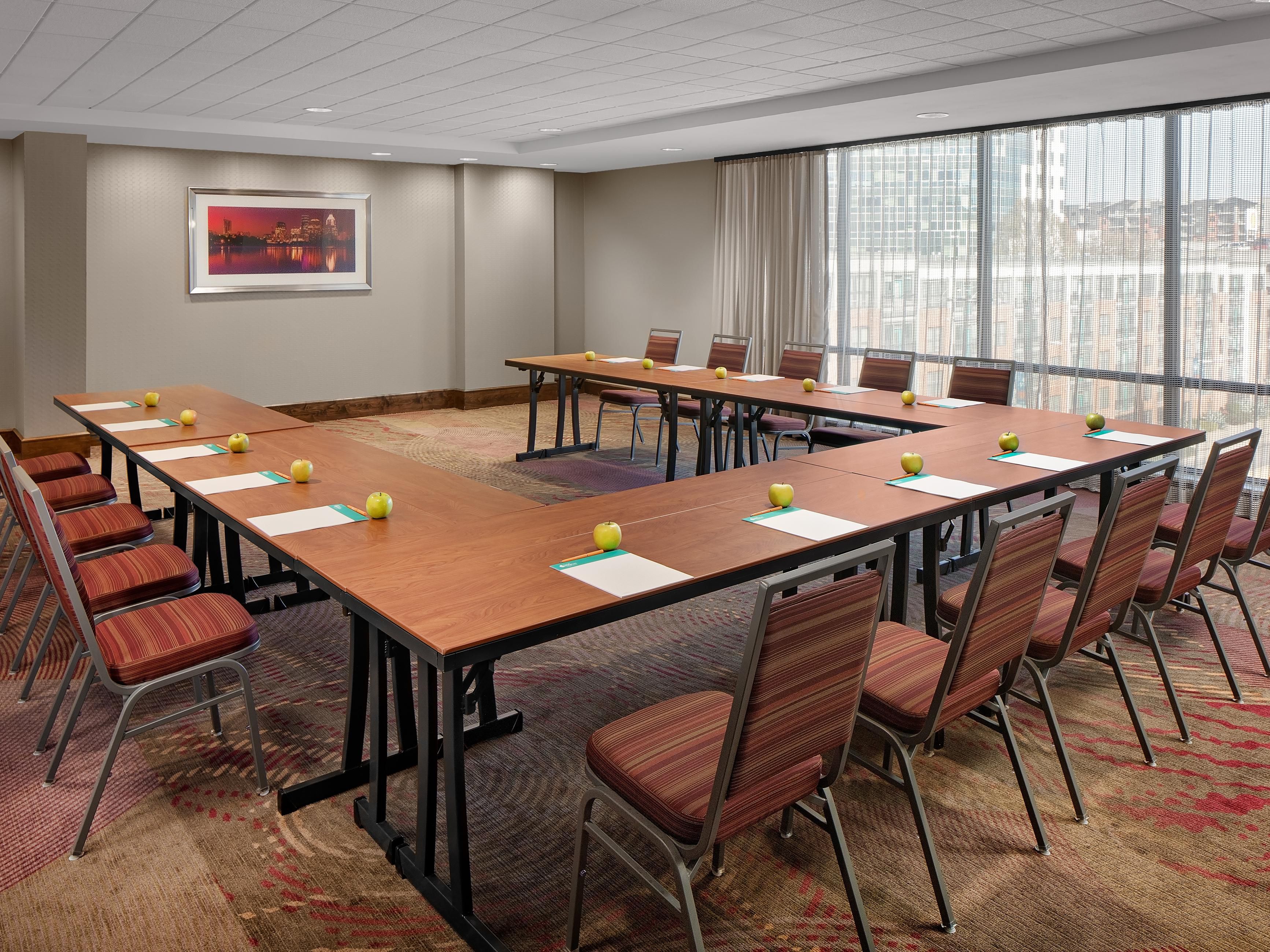 meeting room with u shaped table