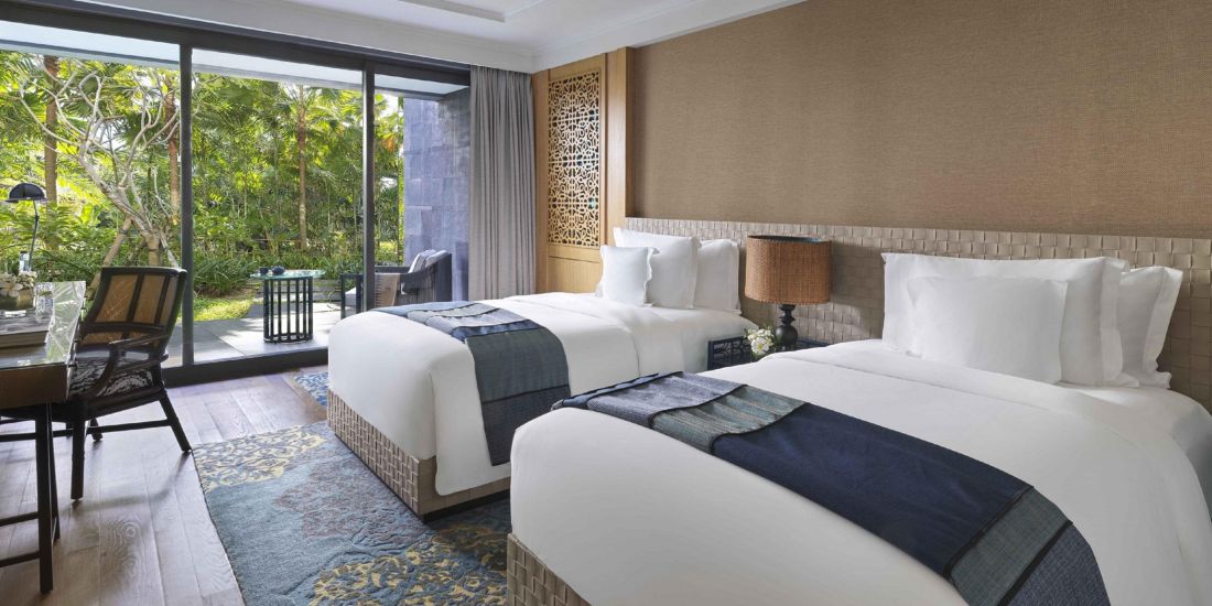 2 Single Beds Standard Room Courtyard Access