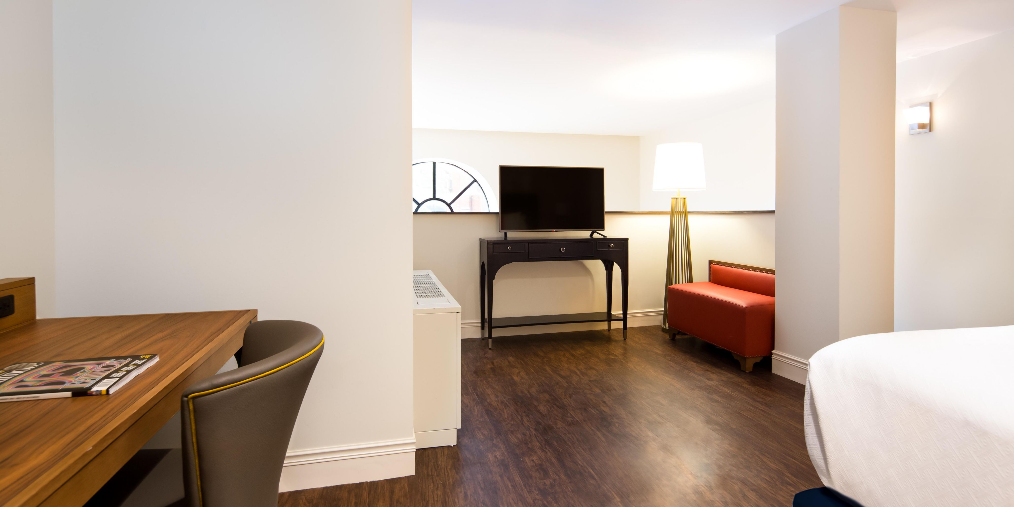Bi-level Suite, perfect for bridal parties at Hotel Indigo.