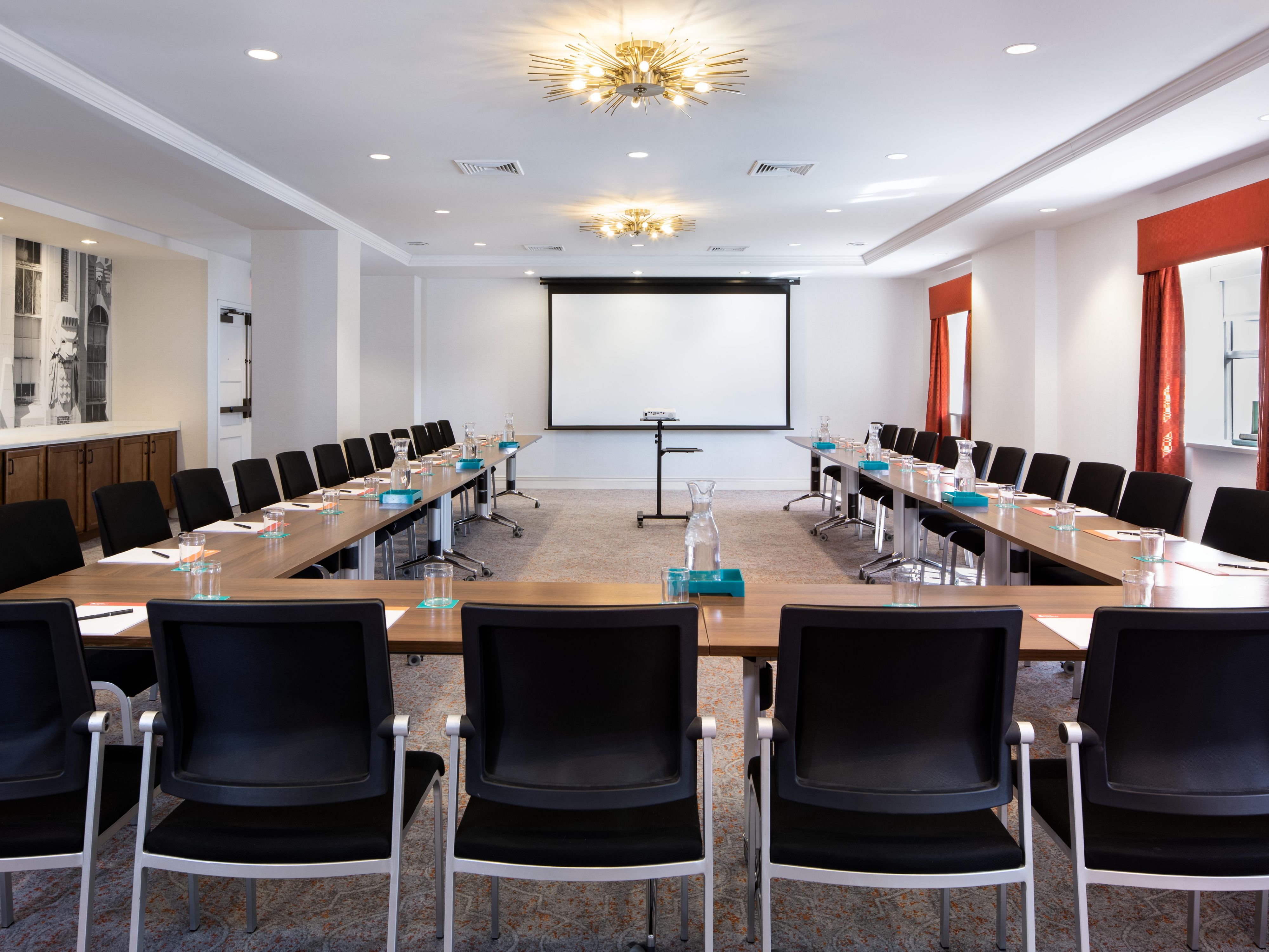Gather with purpose in 4,000 sq ft of flexible event space in the heart of Baltimore’s historic district. Our four top-floor venues offer natural light, downtown views, and design-forward details that spark creativity. From corporate meetings to milestone celebrations, our team is here to shape every moment with seamless service and local charm.