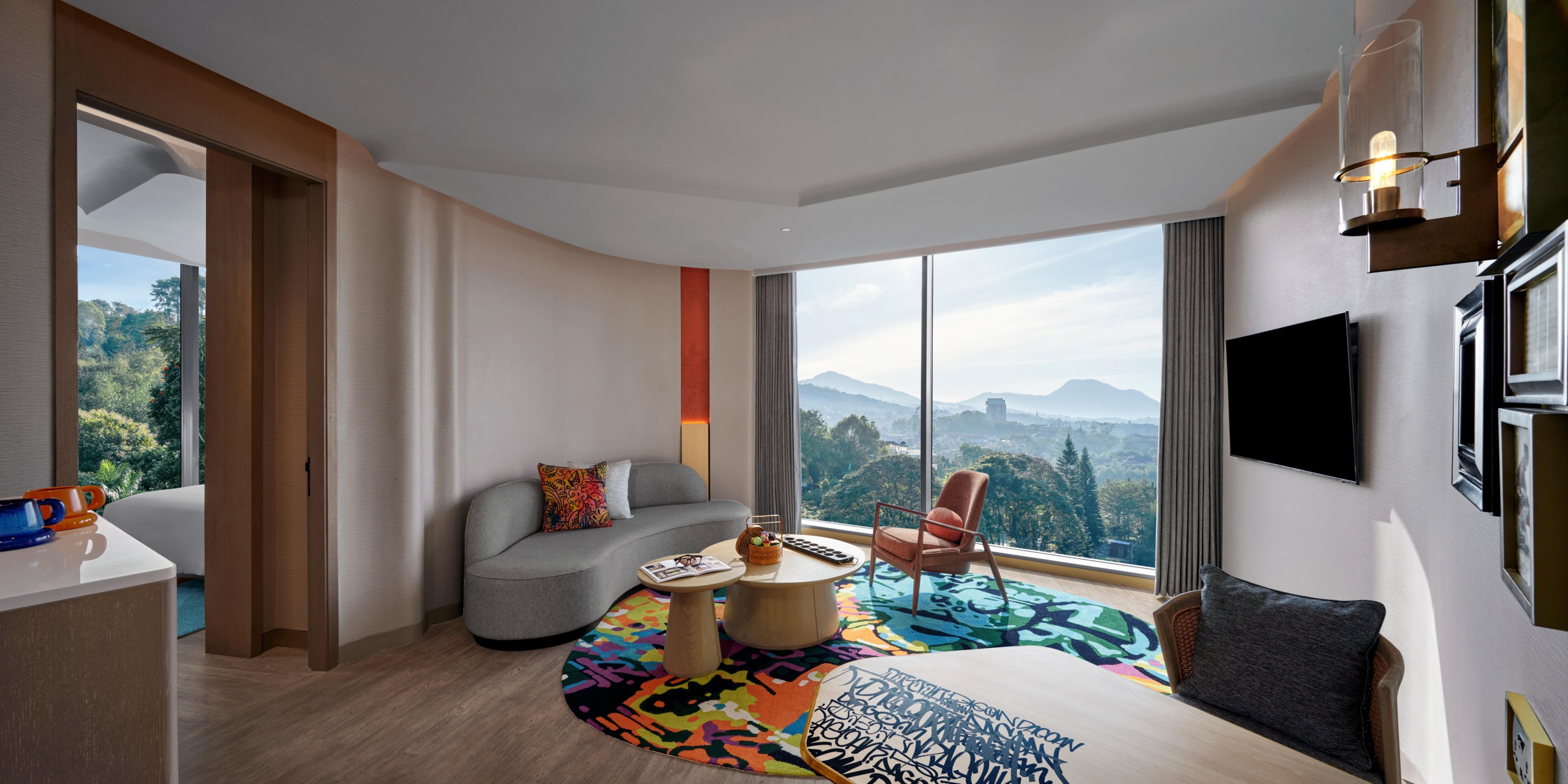 Hotel Indigo Bandung Corner Suite Living Room  Nature View Bandung