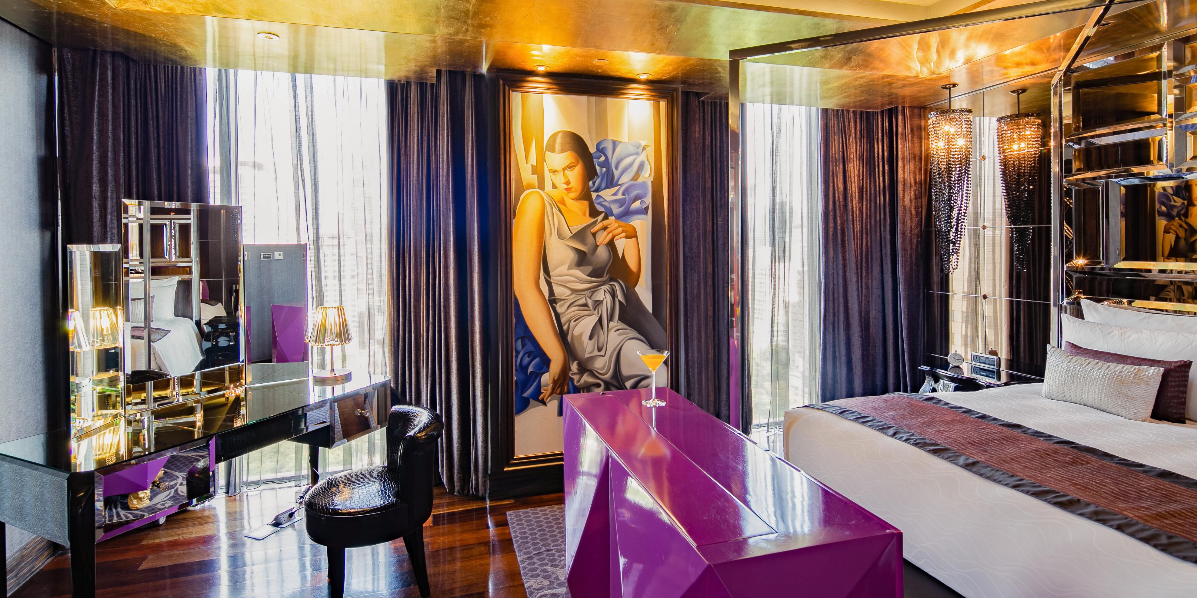 Get ready in style with a separate vanity area in the bedroom