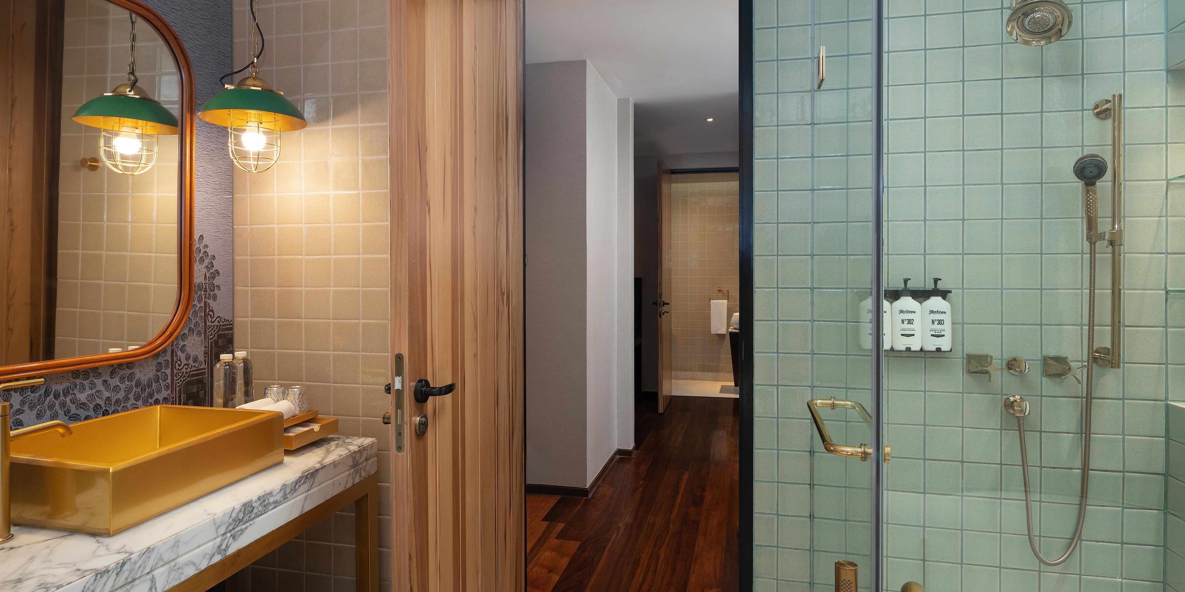 Well separated bathroom & toilet make the premium city room a hit