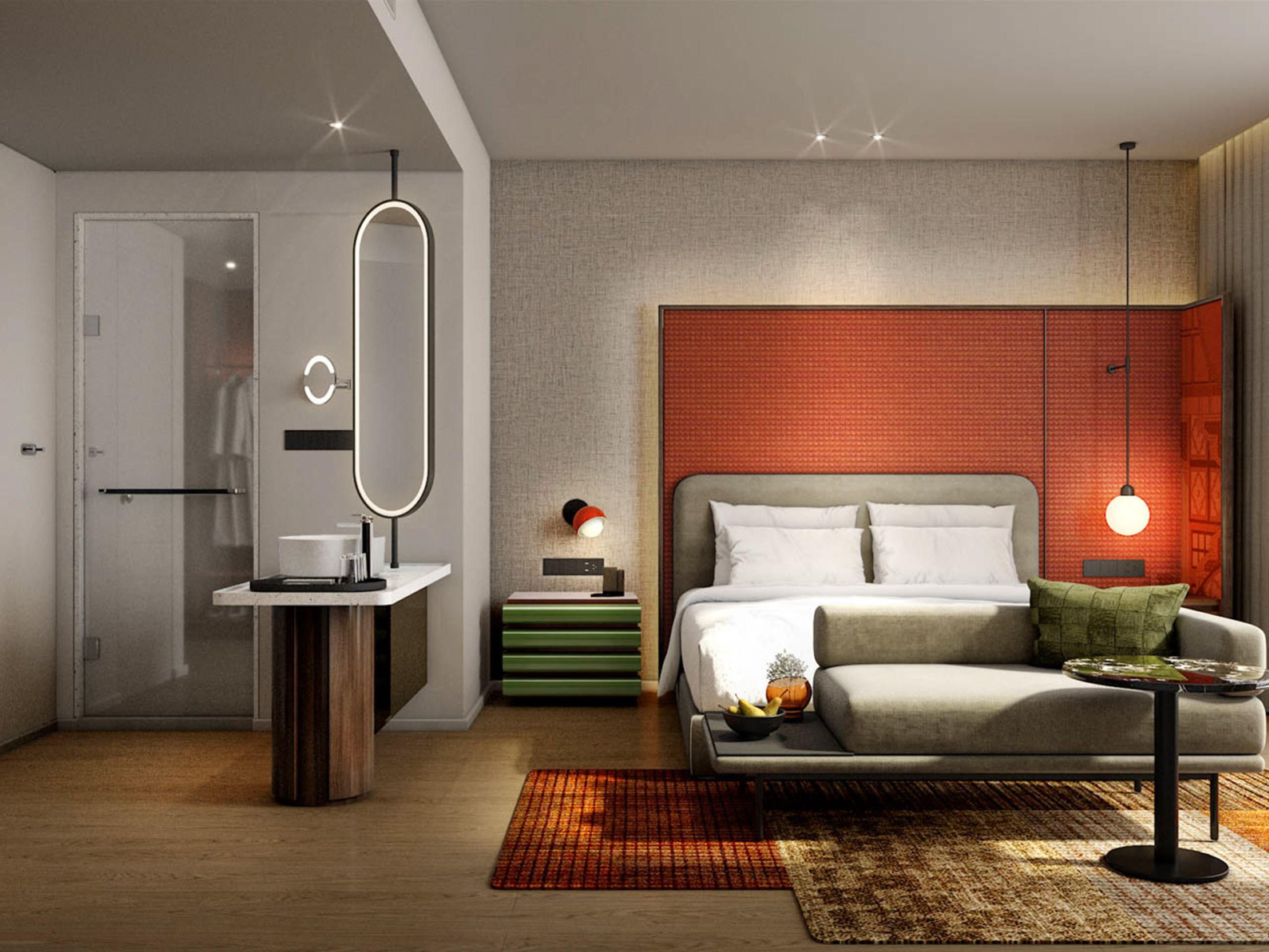 1 King Bed
