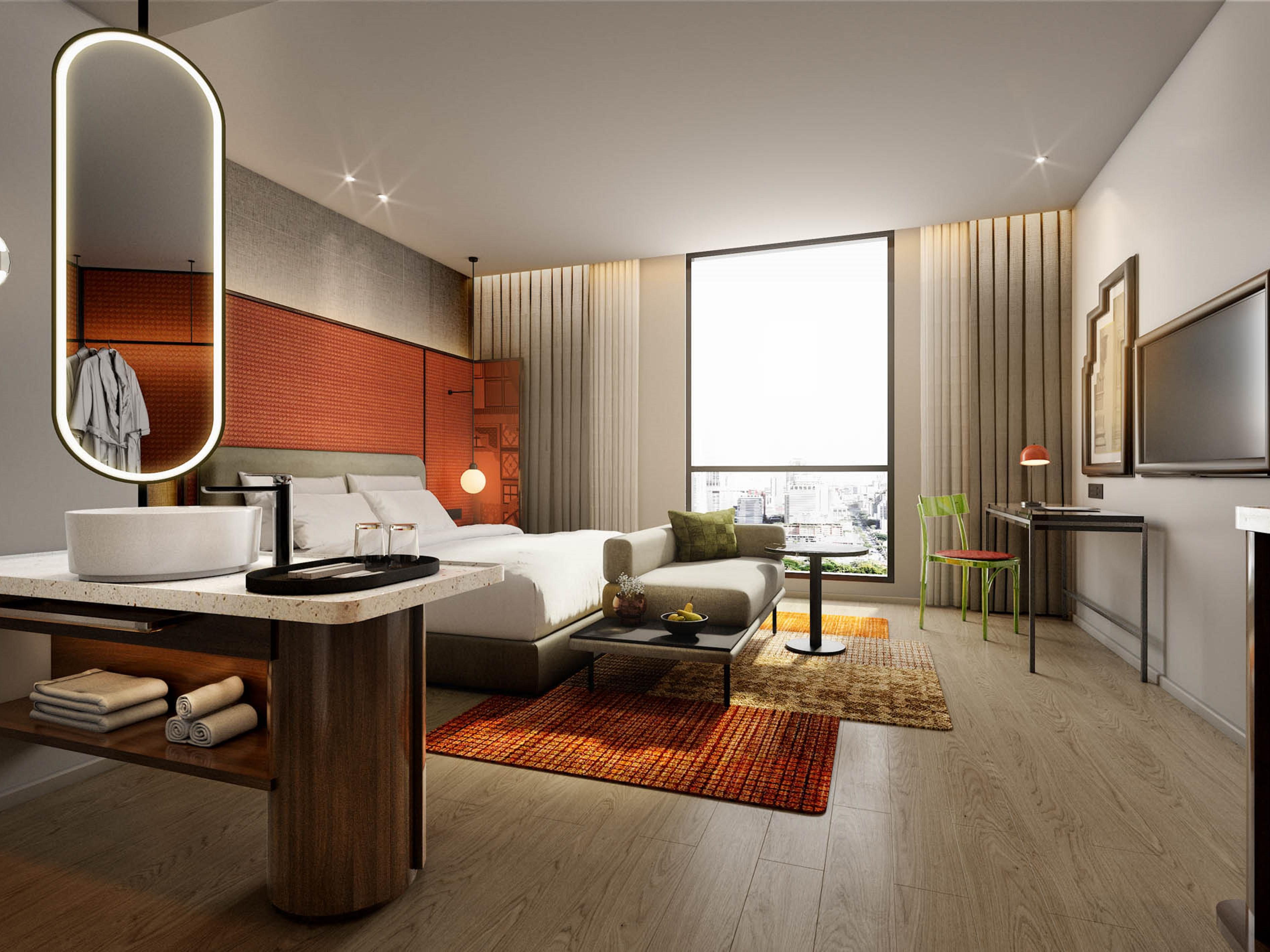 1 King Bed