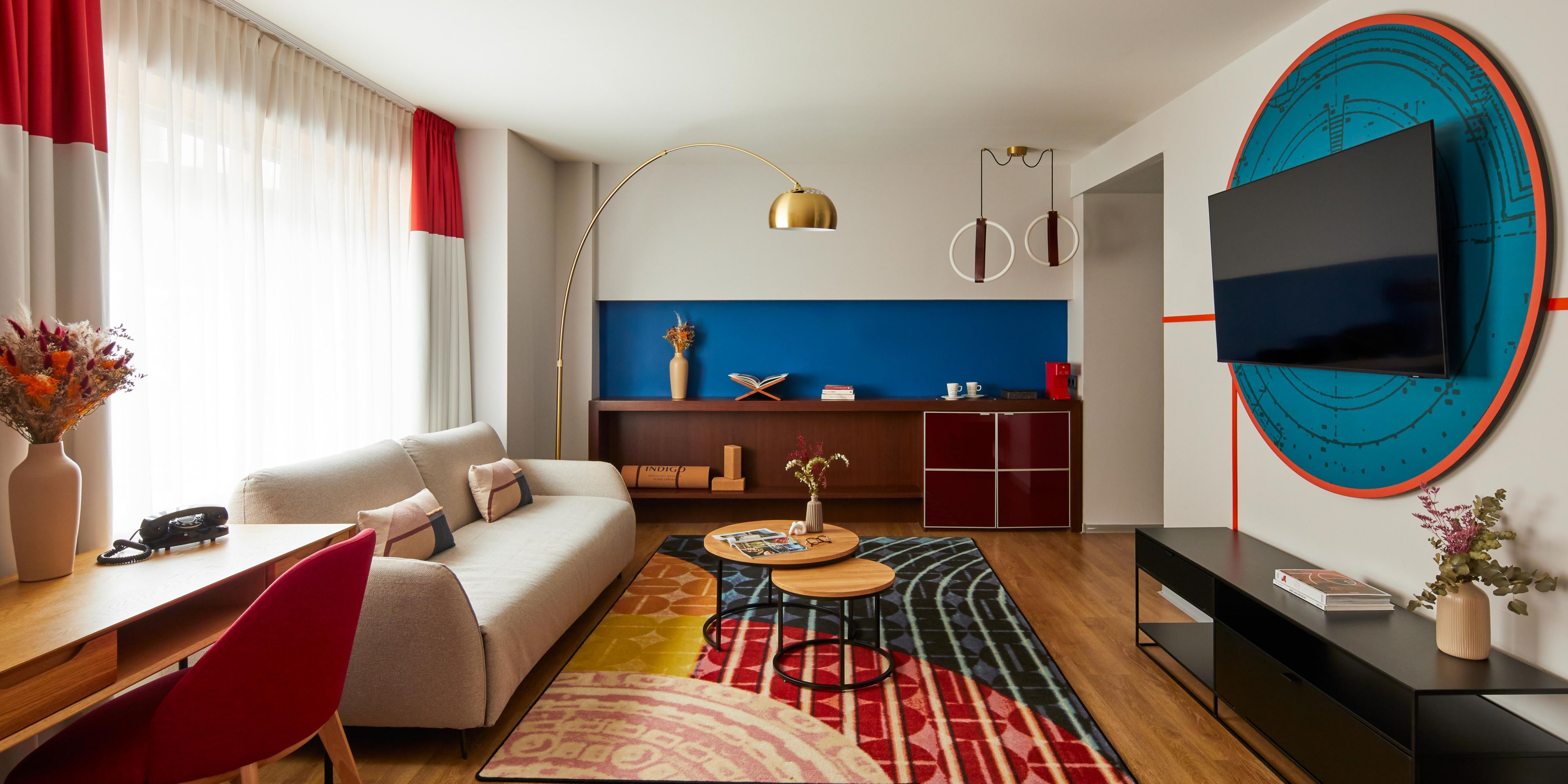 Gather in our bold suites designed for  relaxation and connection