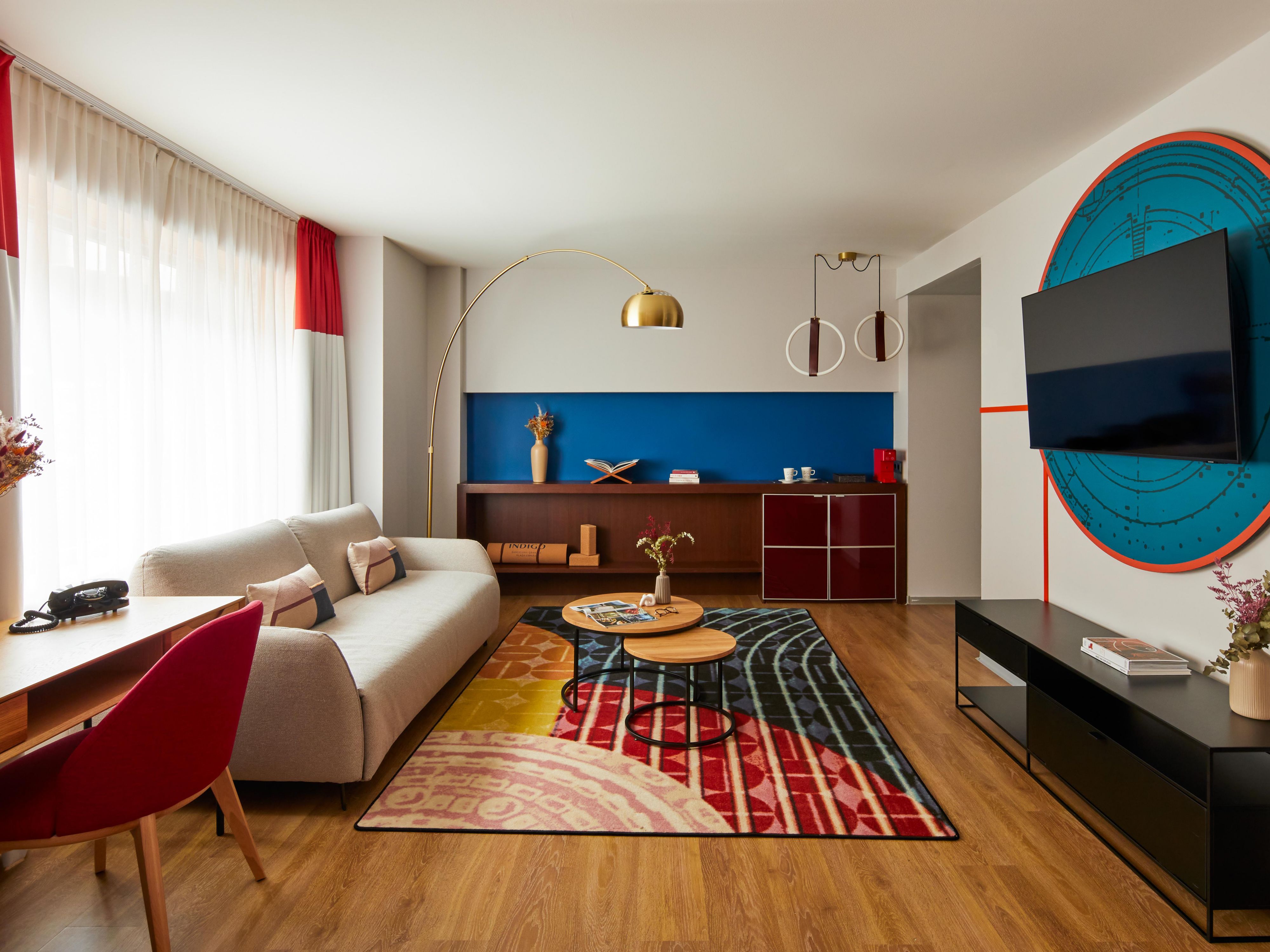 Gather in our bold suites designed for  relaxation and connection