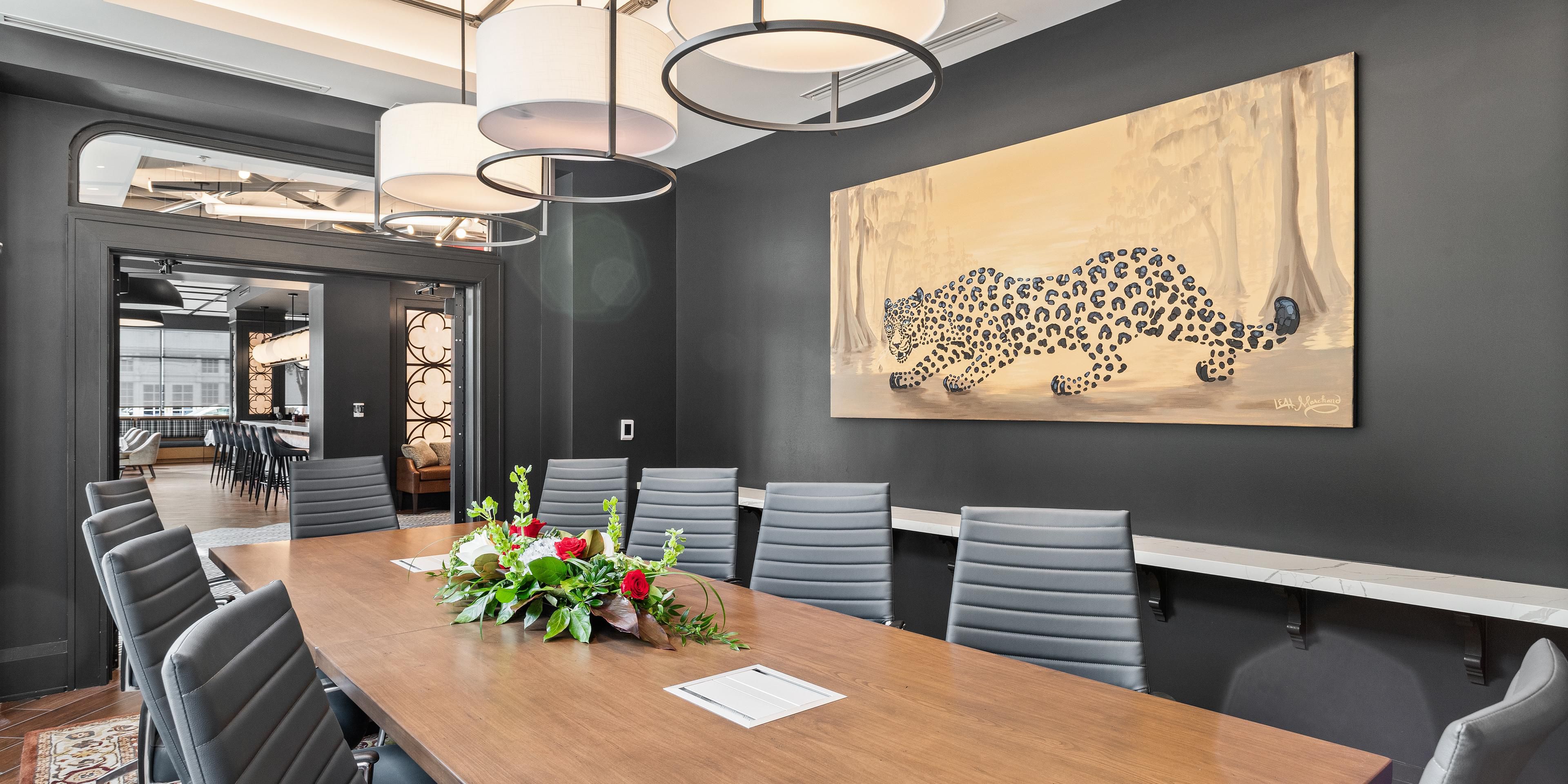 Boardroom style meeting room.