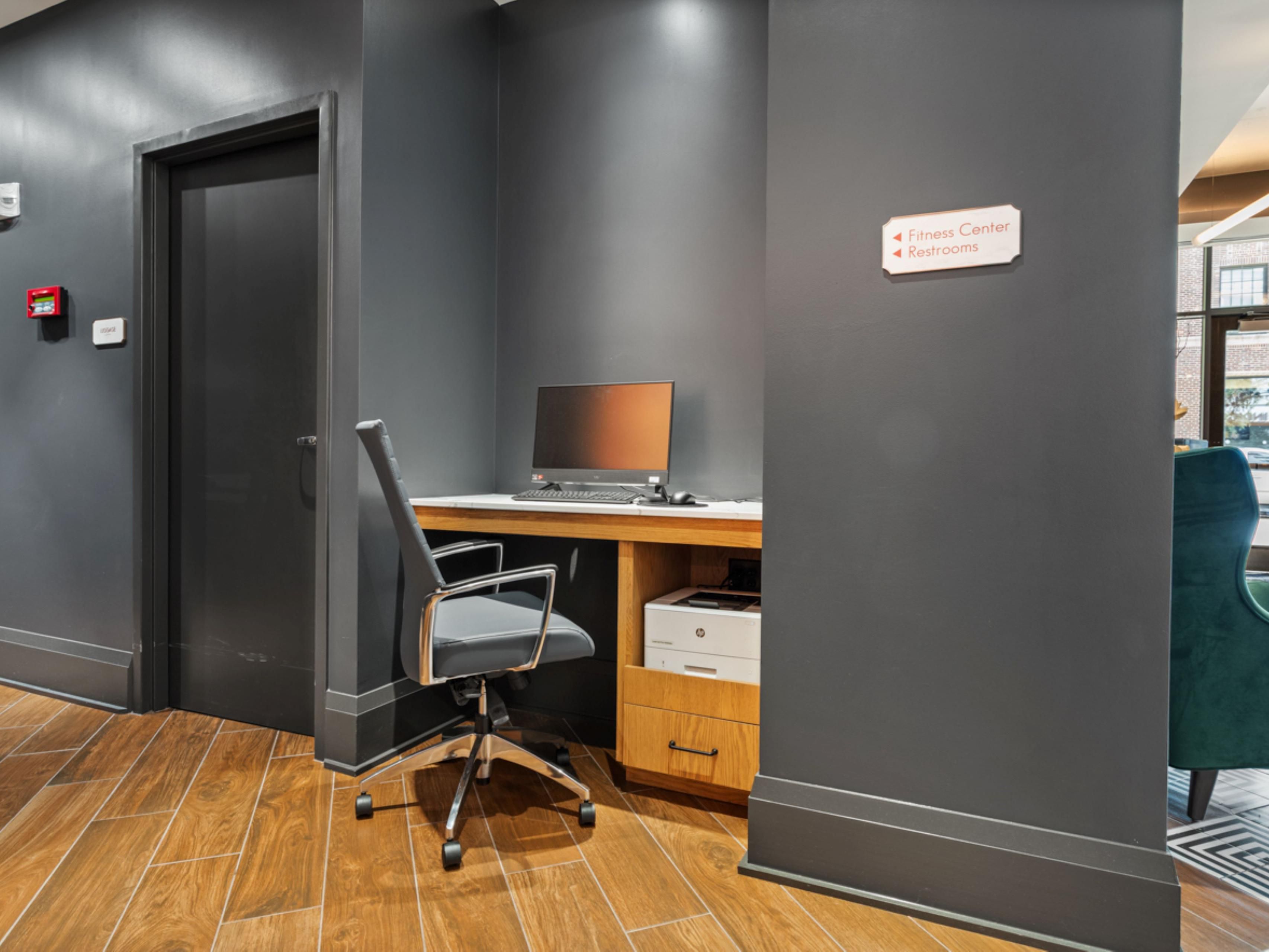 Business Center with desk.