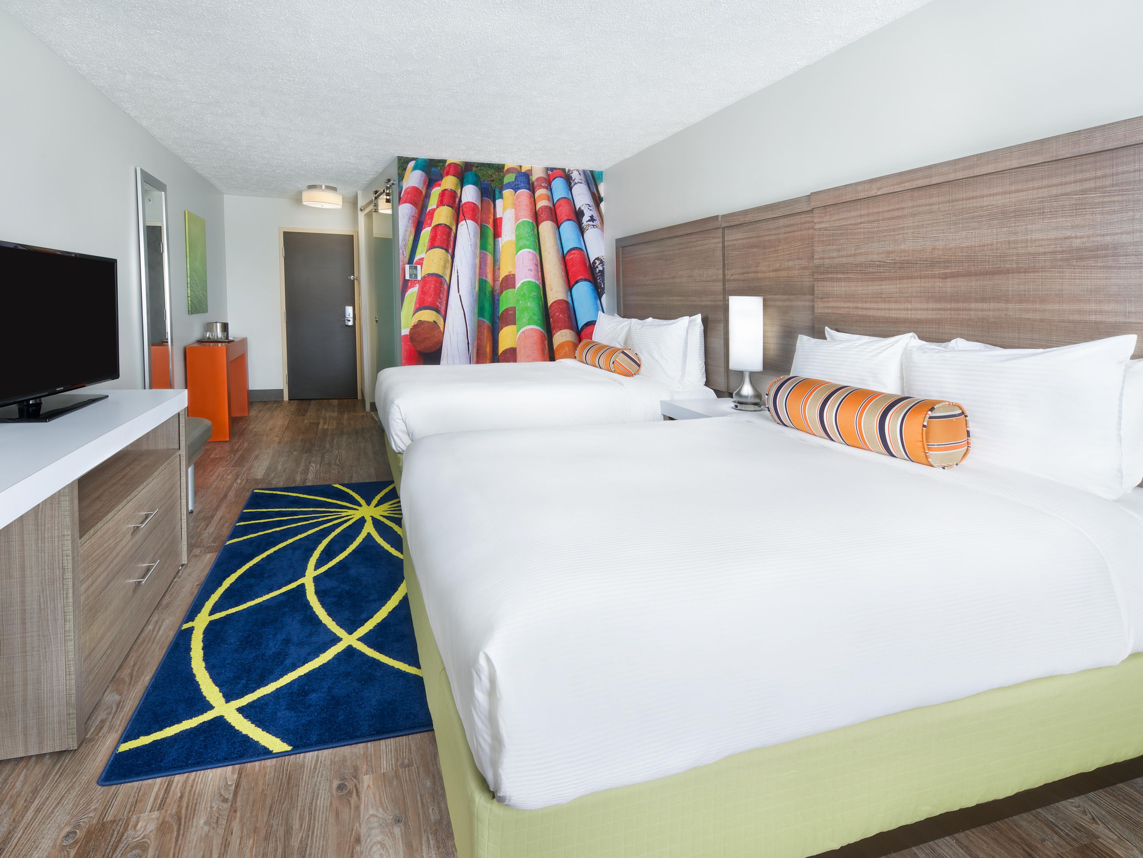 VibranDouble Bed Room with spa shower and  Keurig coffee maker