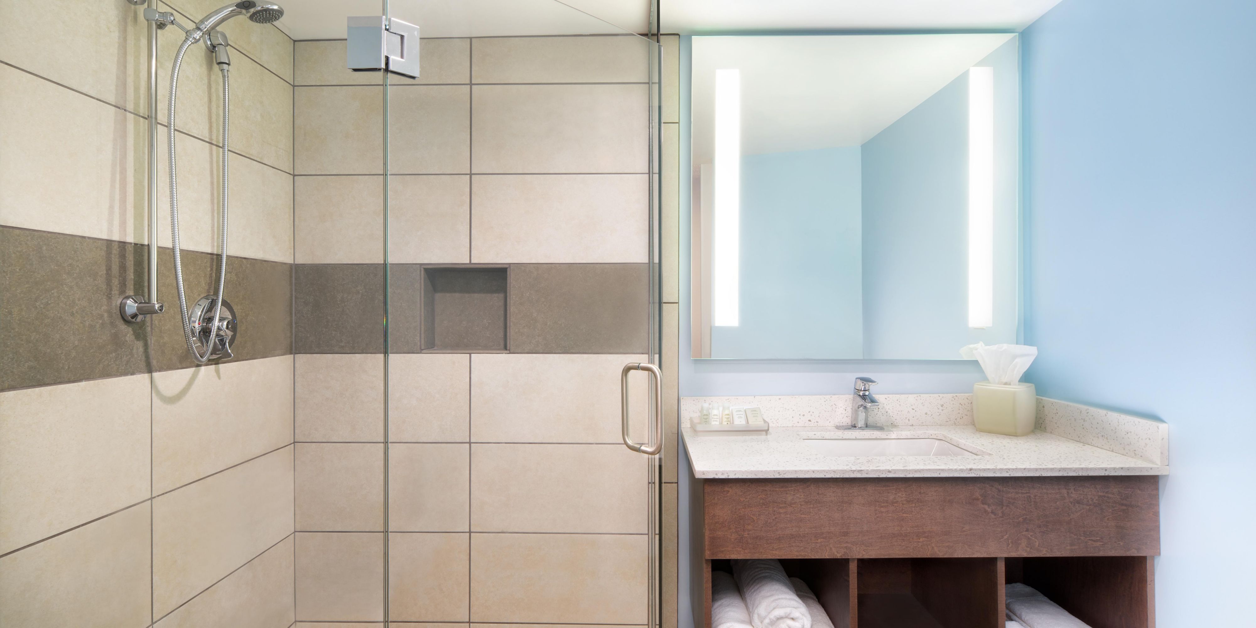 Pamper yourself in our Spa Shower with Aveda amenities