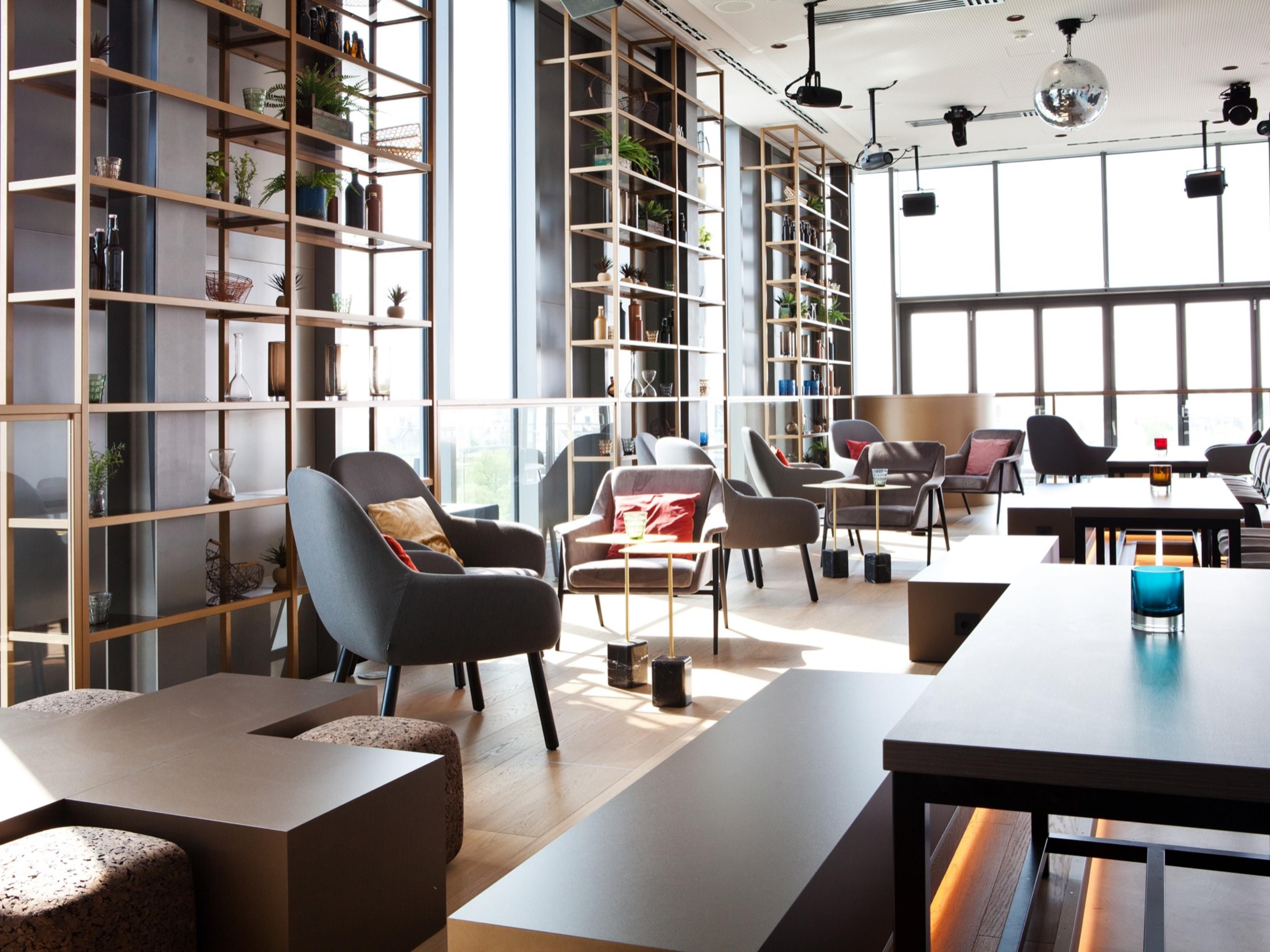 Relax with a drink in our Gallery Rooftop Bar