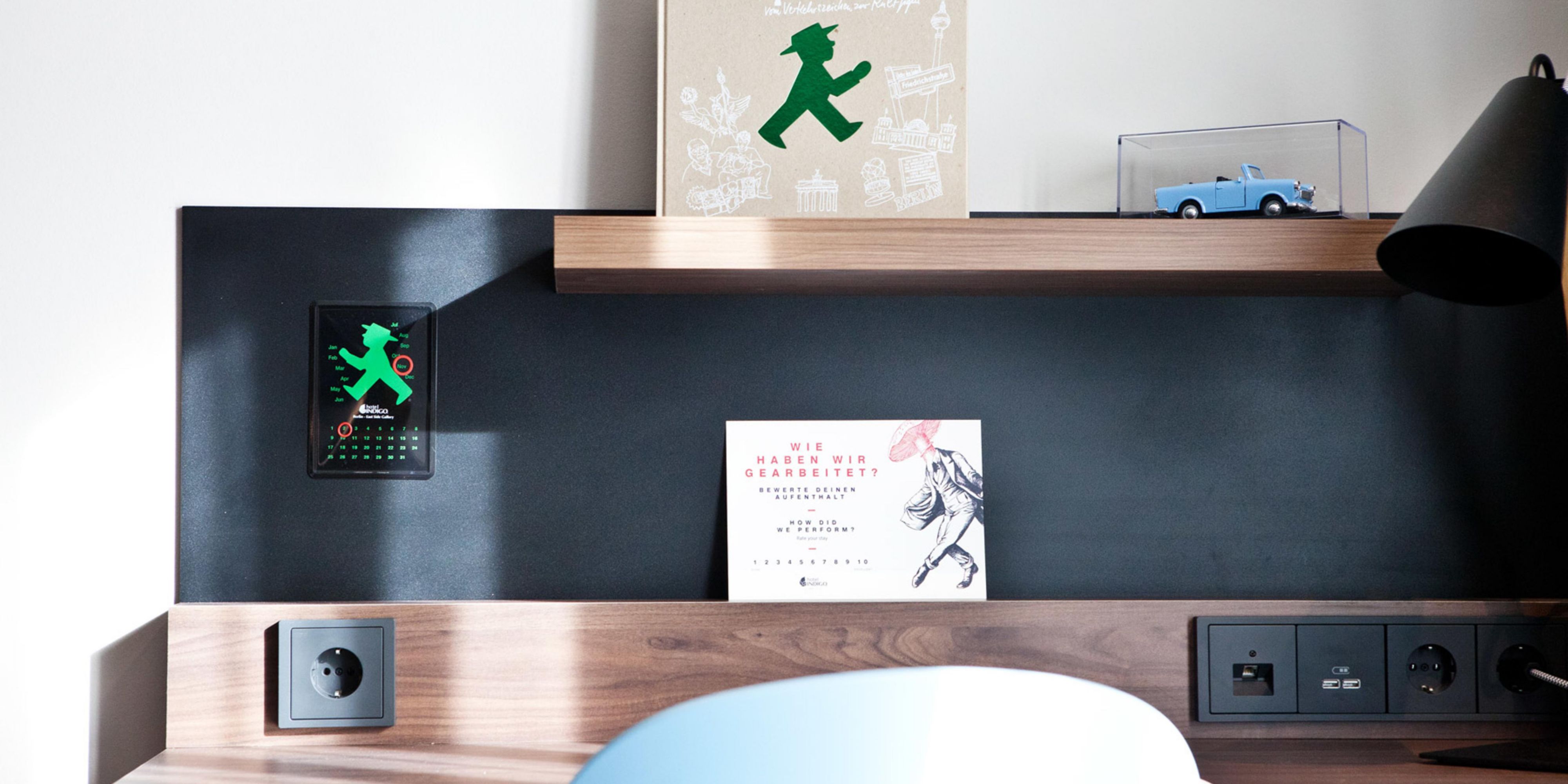 All our rooms have a unique piece of Berlin inspired decoration