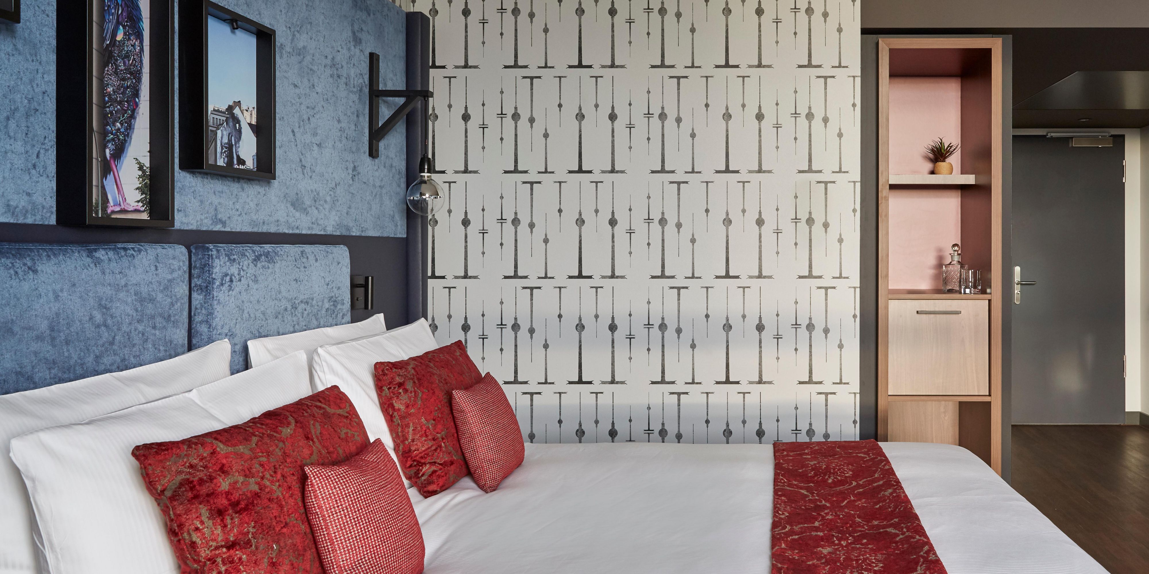 Each of our rooms has a small minibar and coffee- & tea facilities