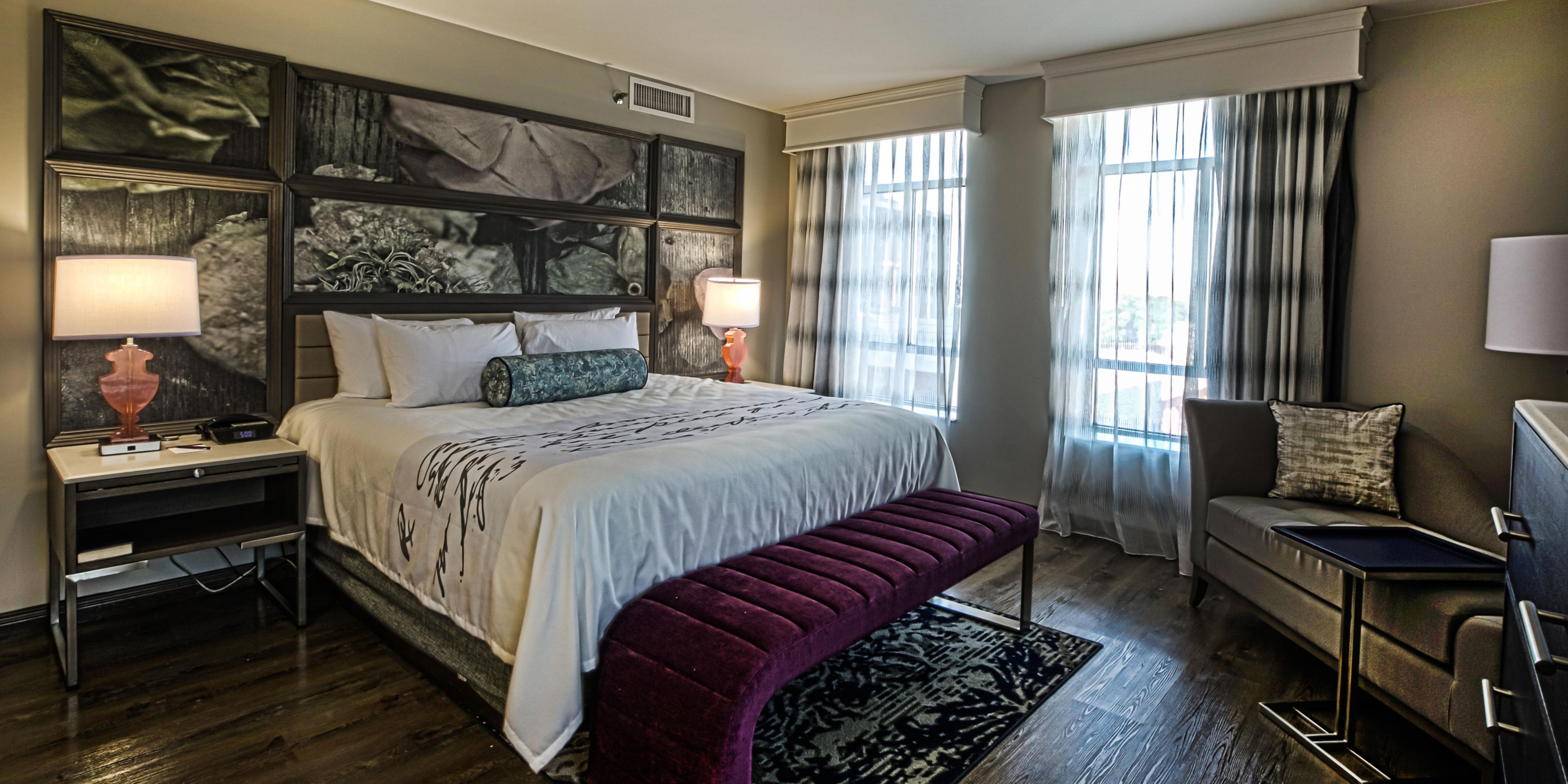 Enjoy window seating in this Southside District's Corner Suite