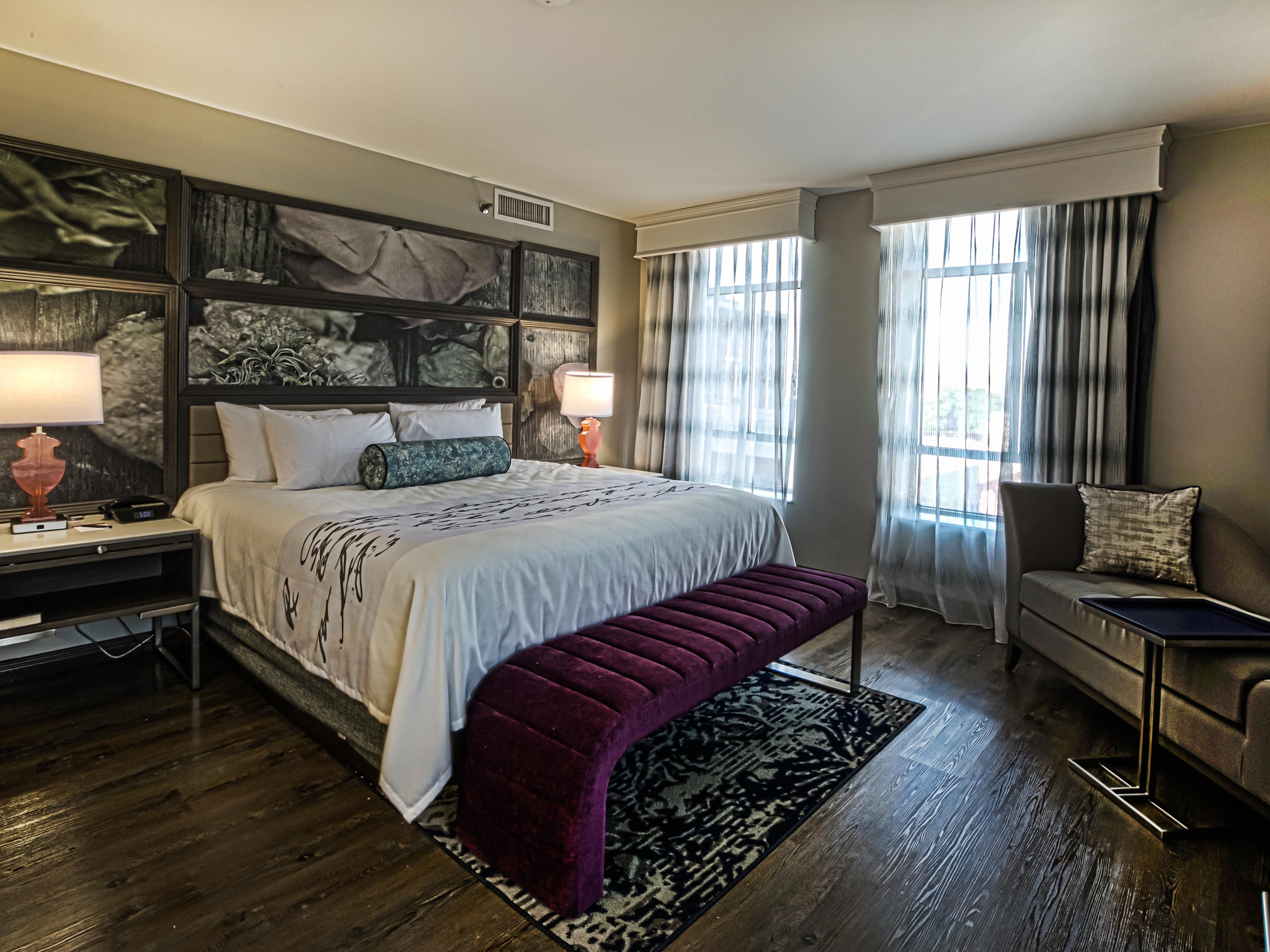 Enjoy window seating in this Southside District's Corner Suite