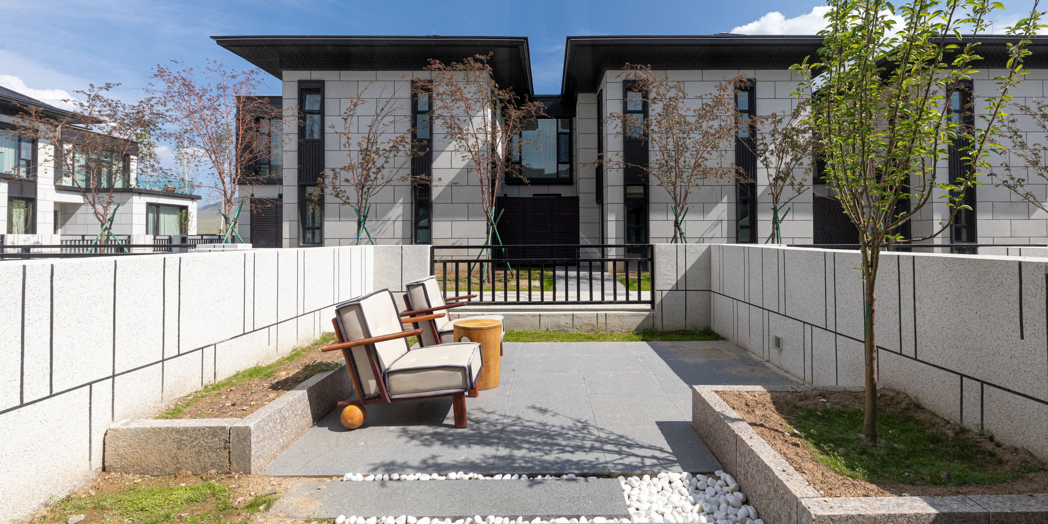 A private courtyard view