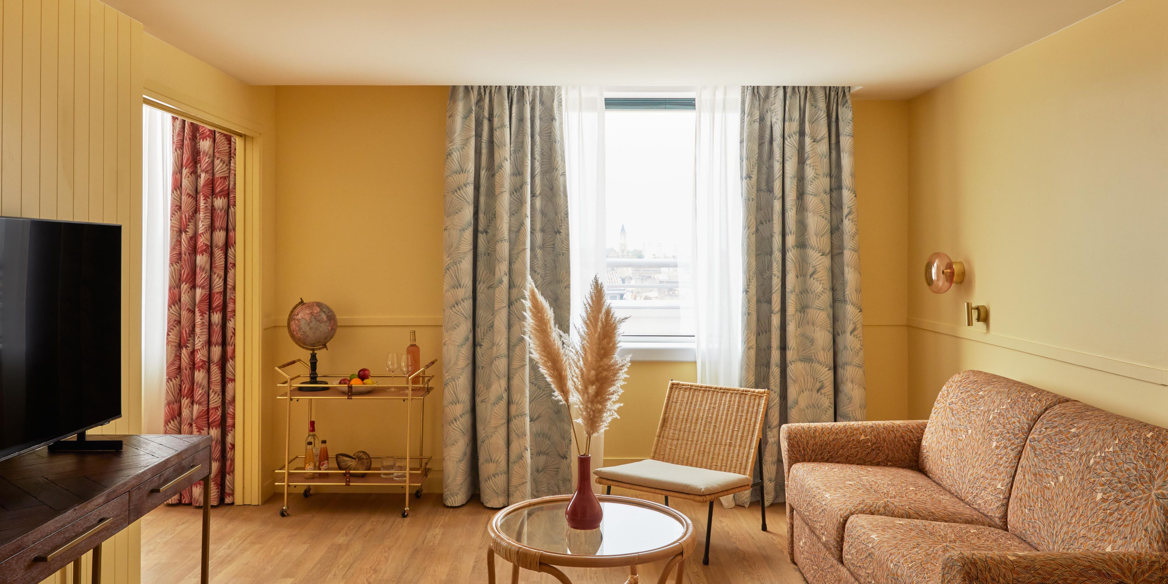 Enjoy bright rooms designed for work and leisure