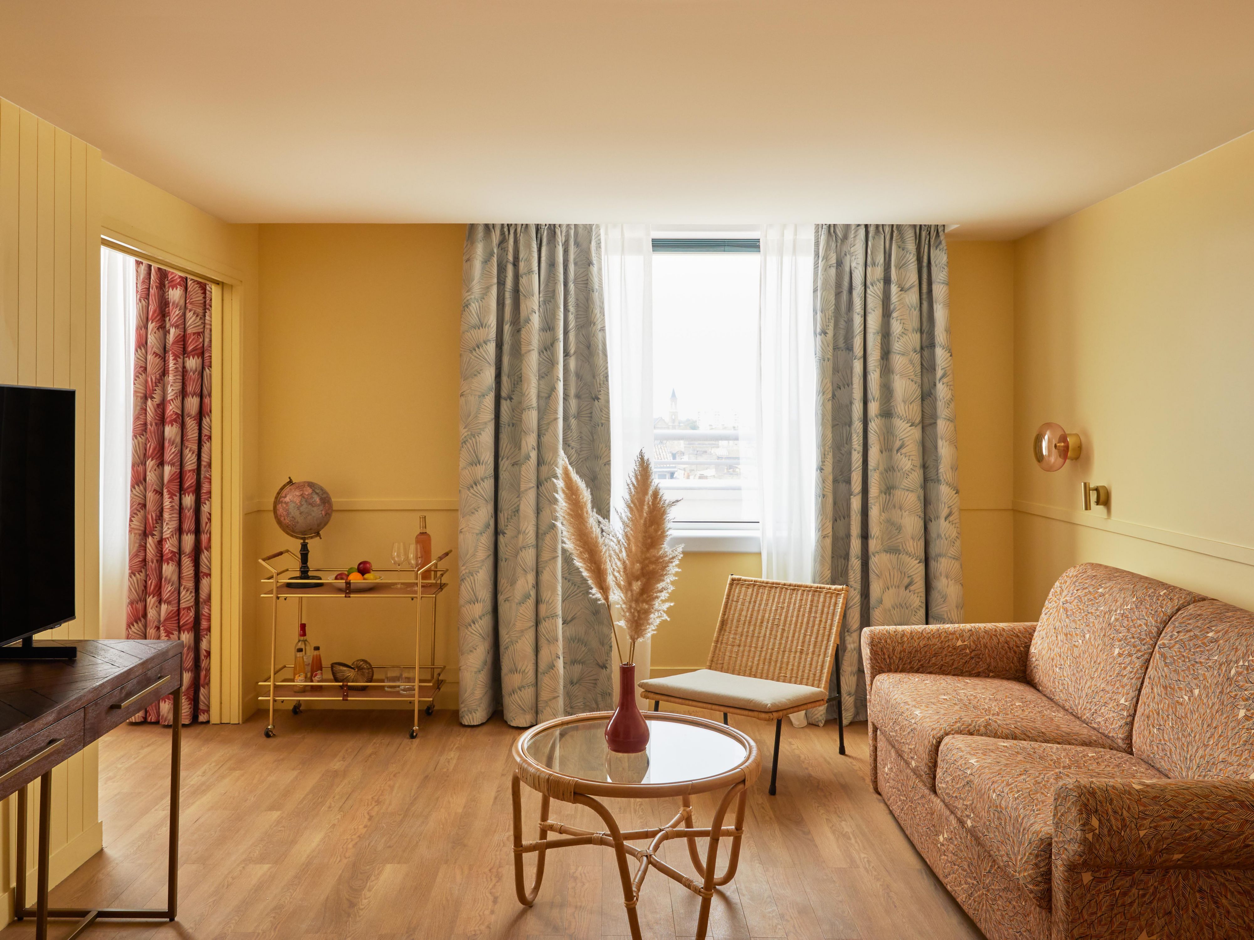 Enjoy bright rooms designed for work and leisure