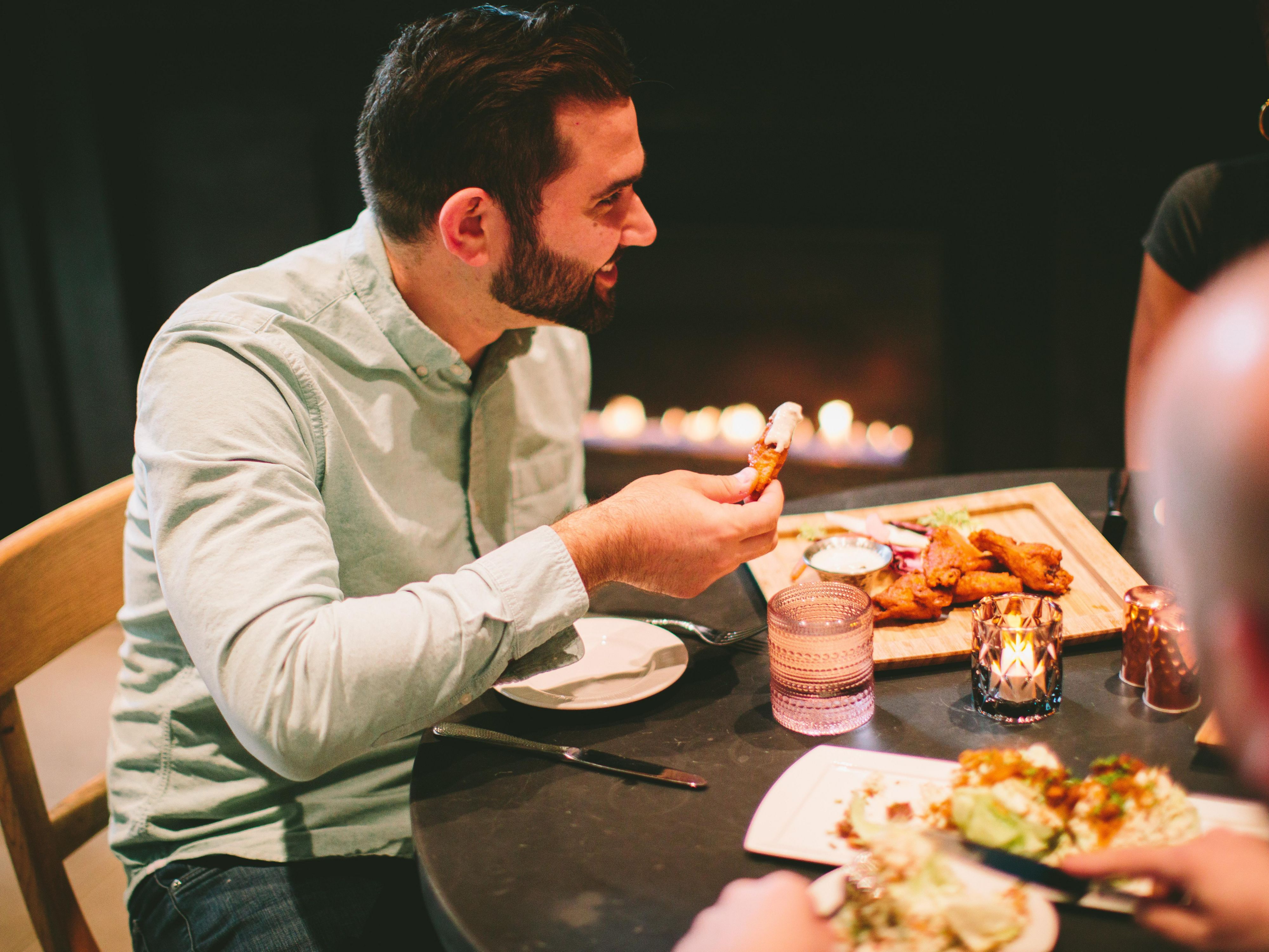 Grab a meal with friends at Blake's.