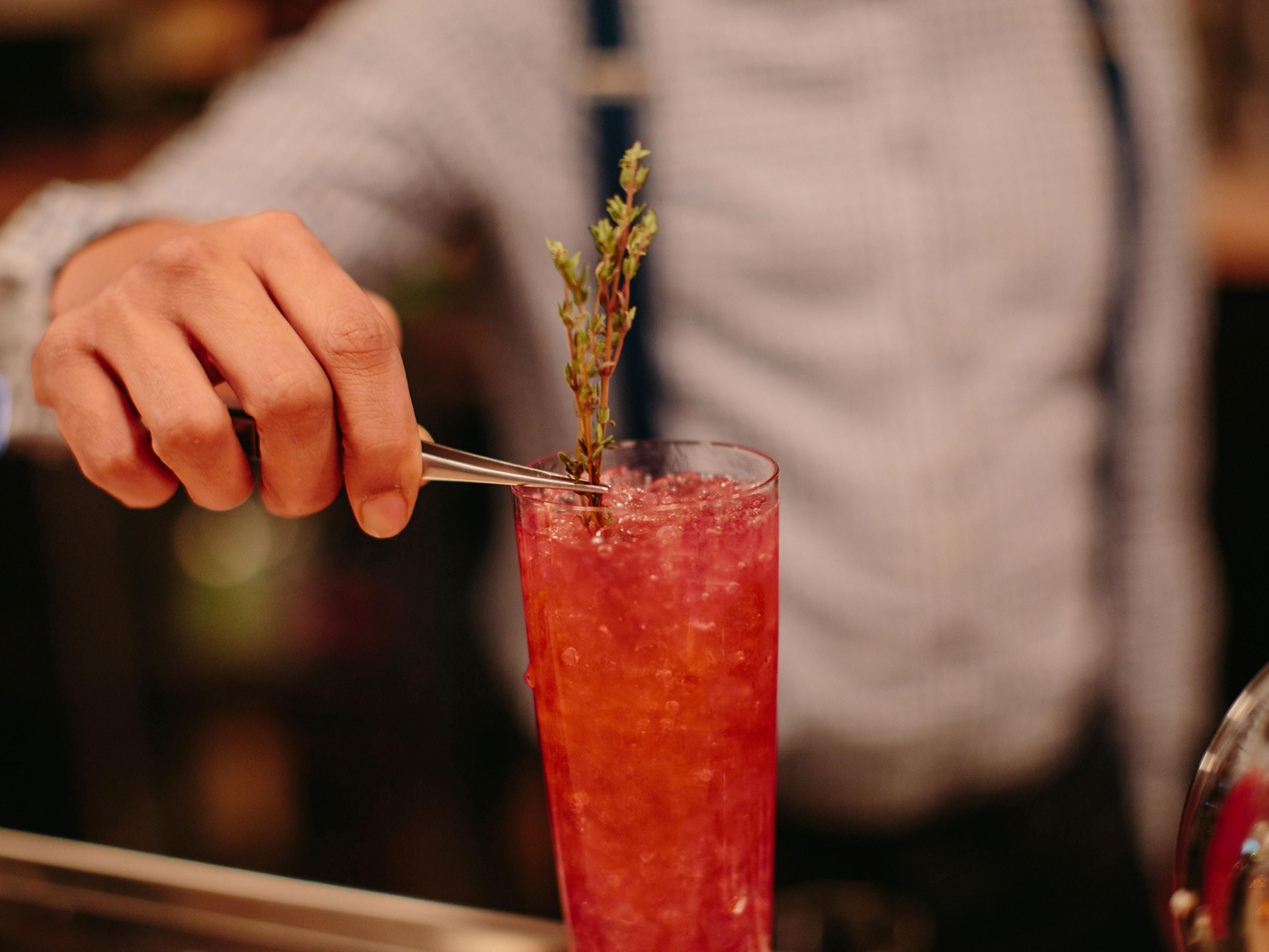 Sip on one of our hand crafted cocktails at Blake's.