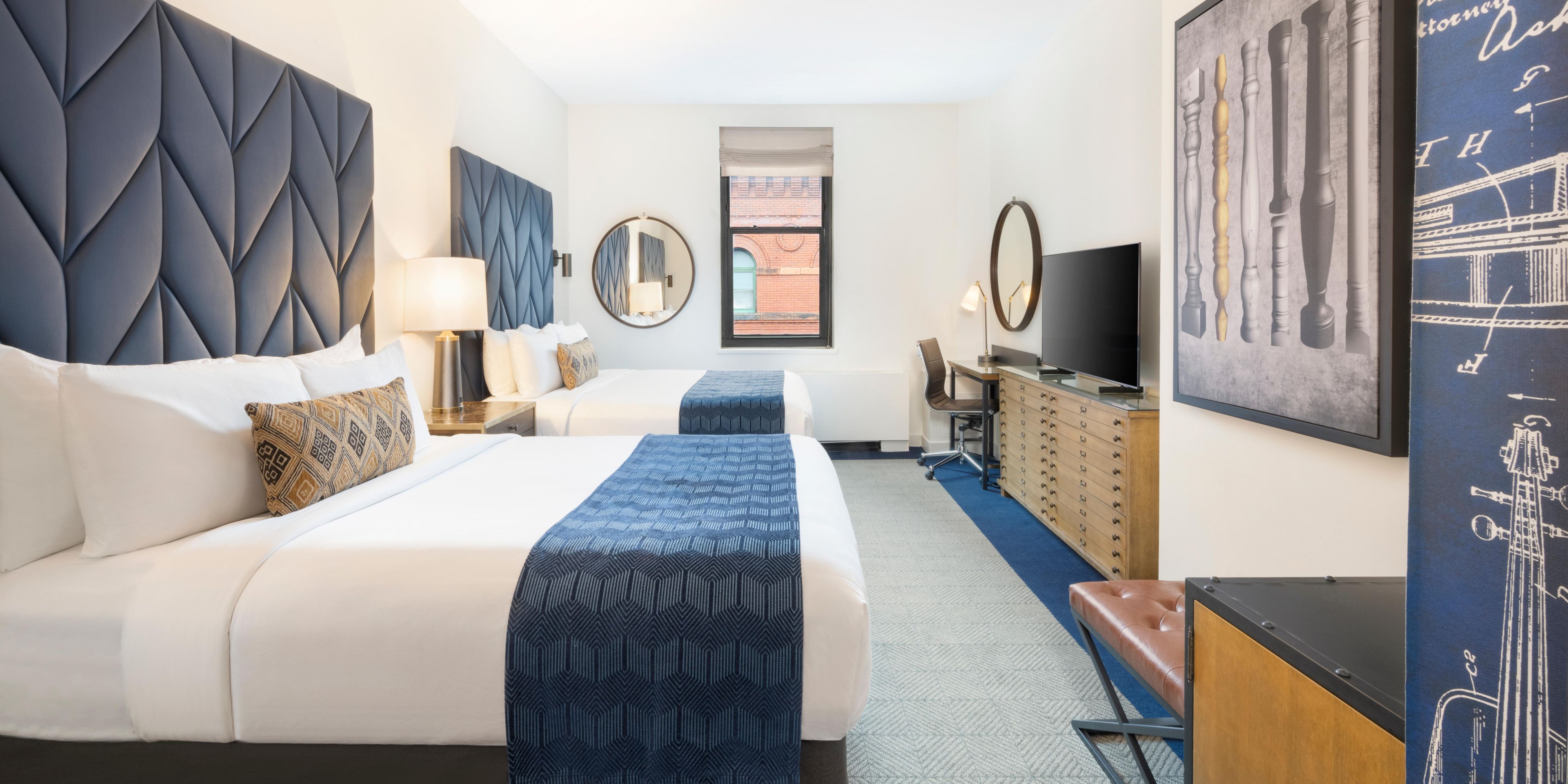 Make yourself at home in our two queen guestroom