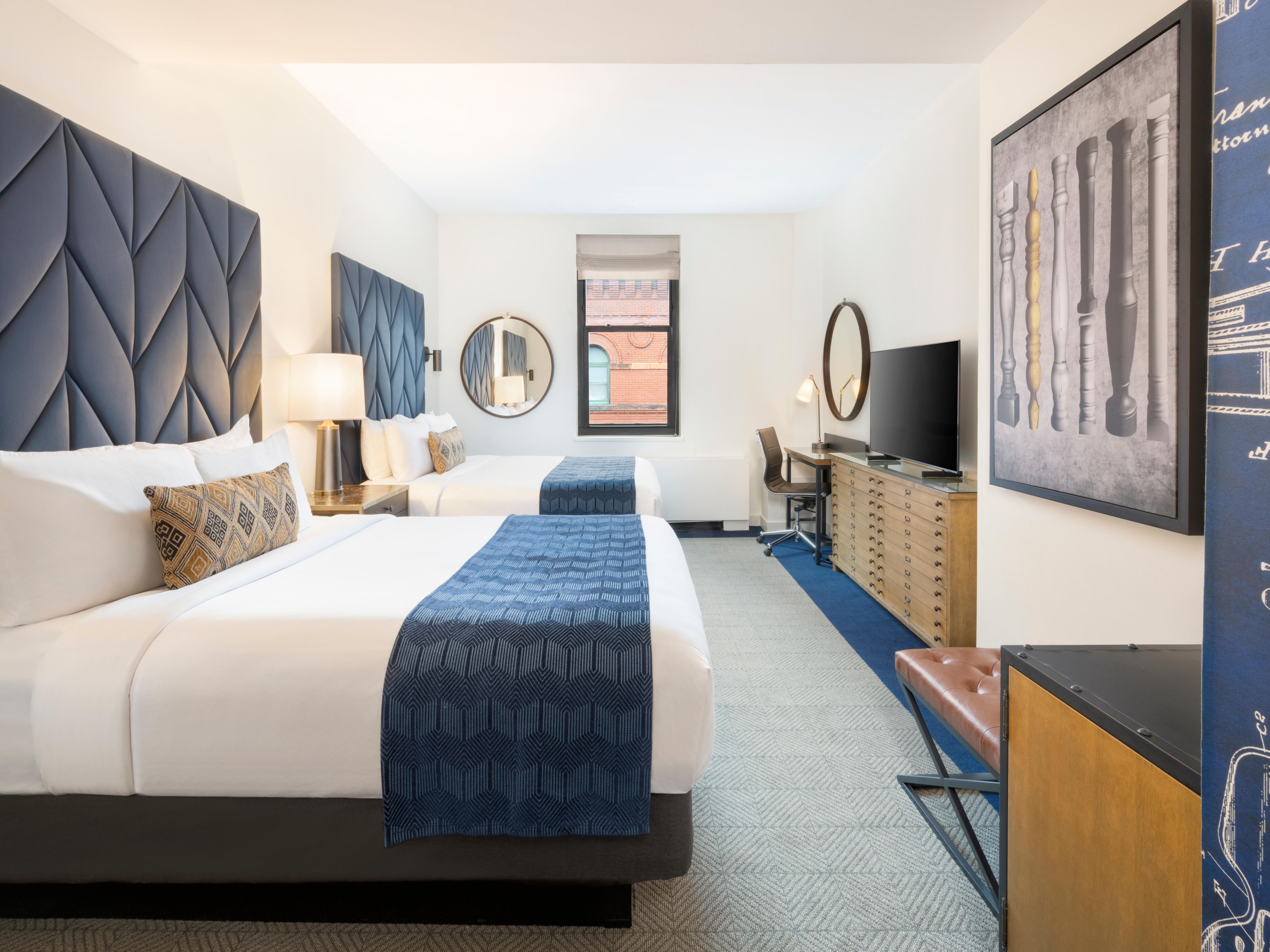 Make yourself at home in our two queen guestroom