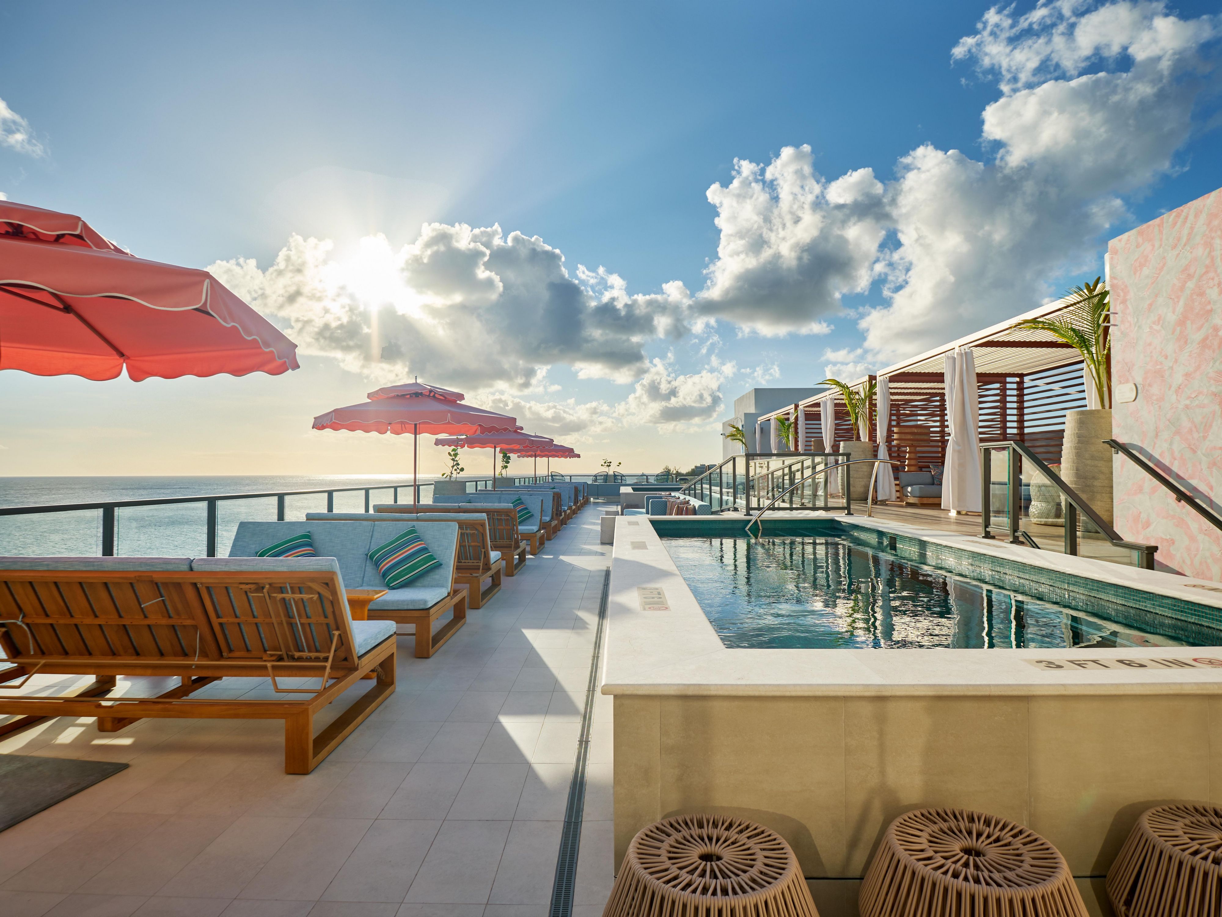 Rooftop plunge pools