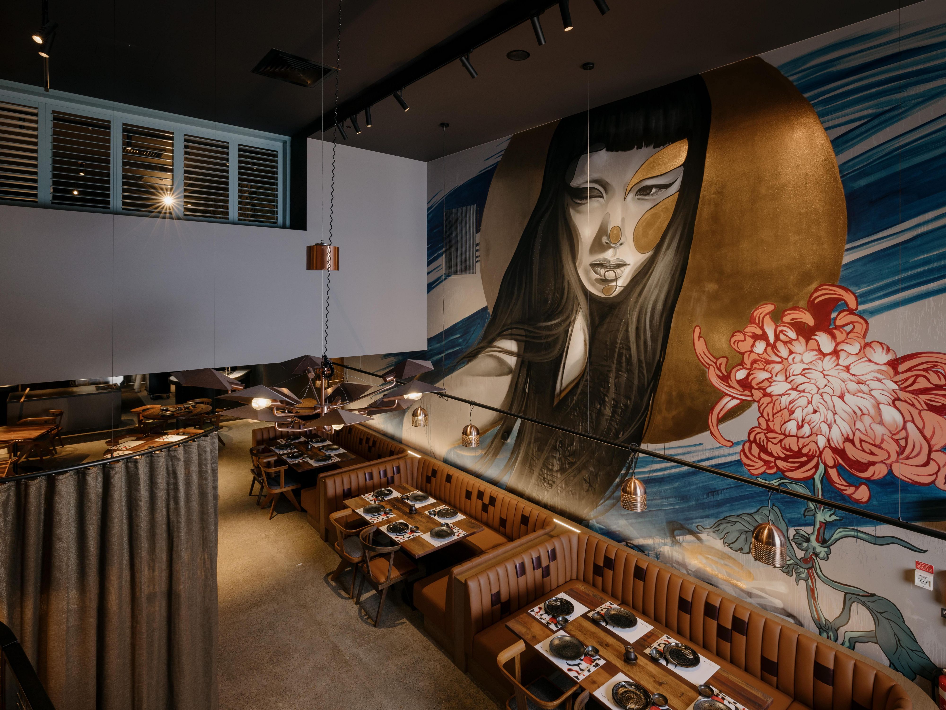 The mural at Izakaya Publico