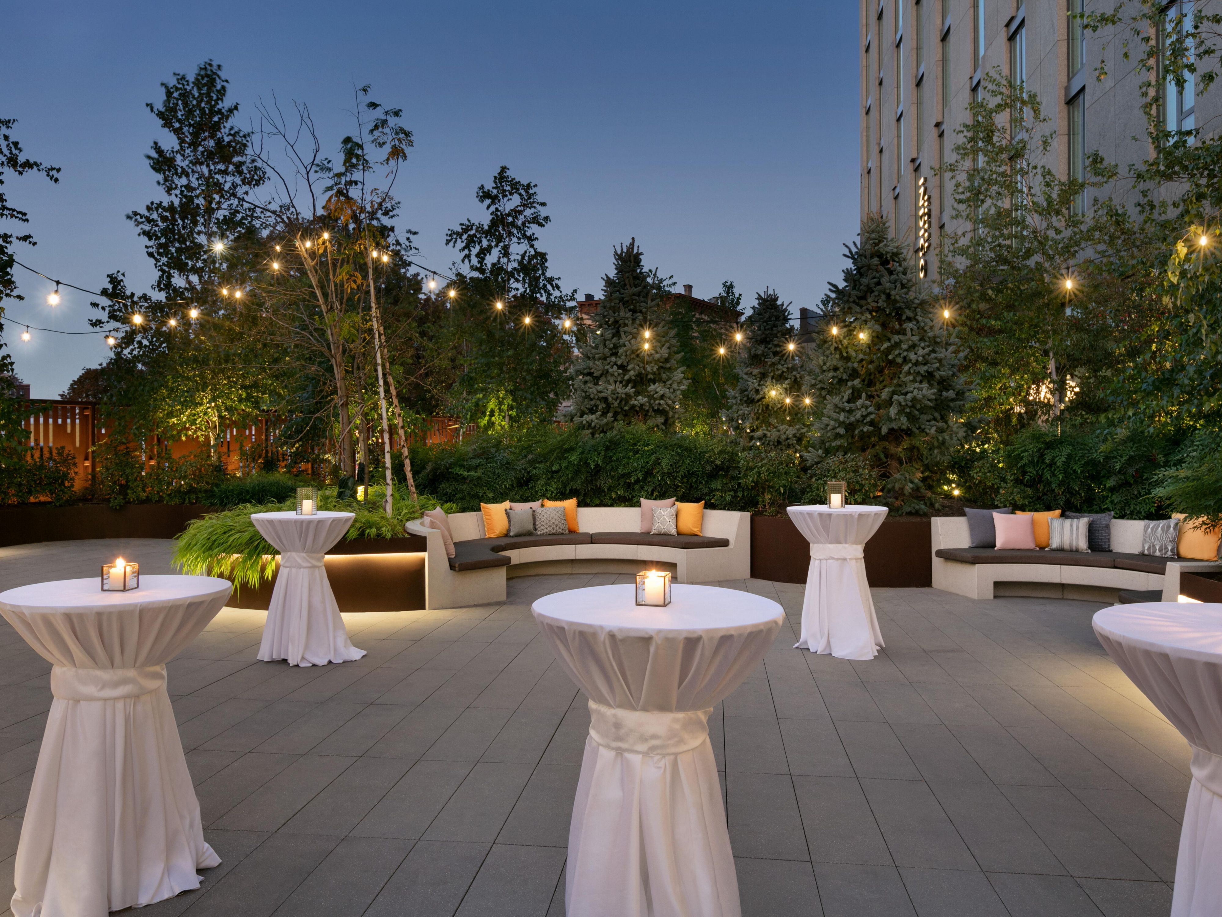 Outdoor reception space