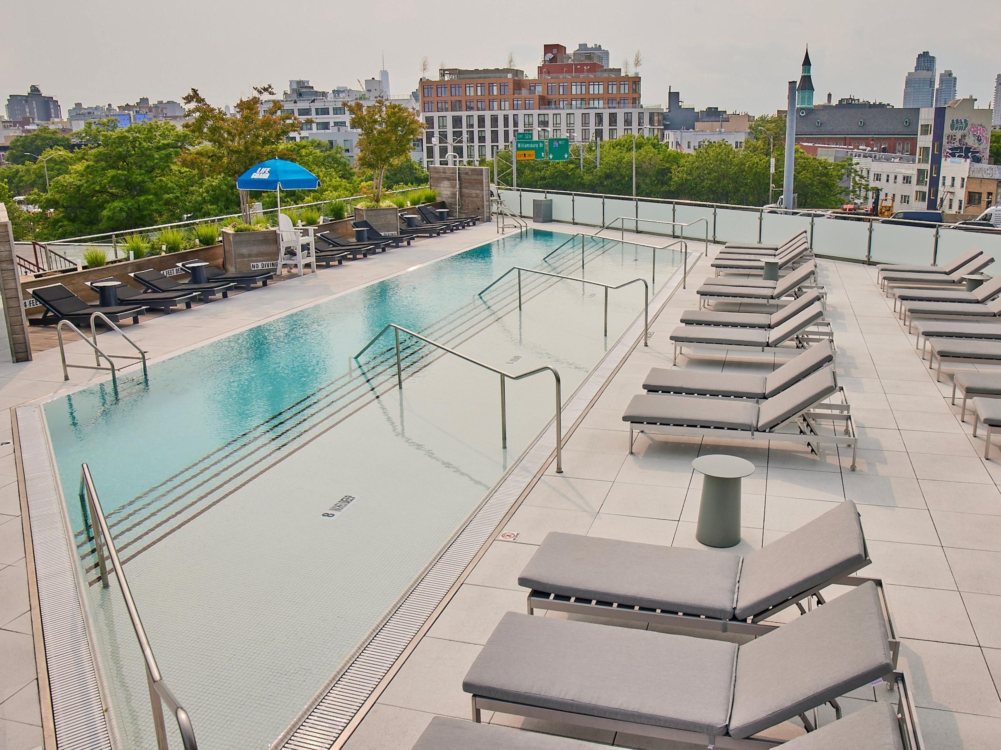 pool on terrace