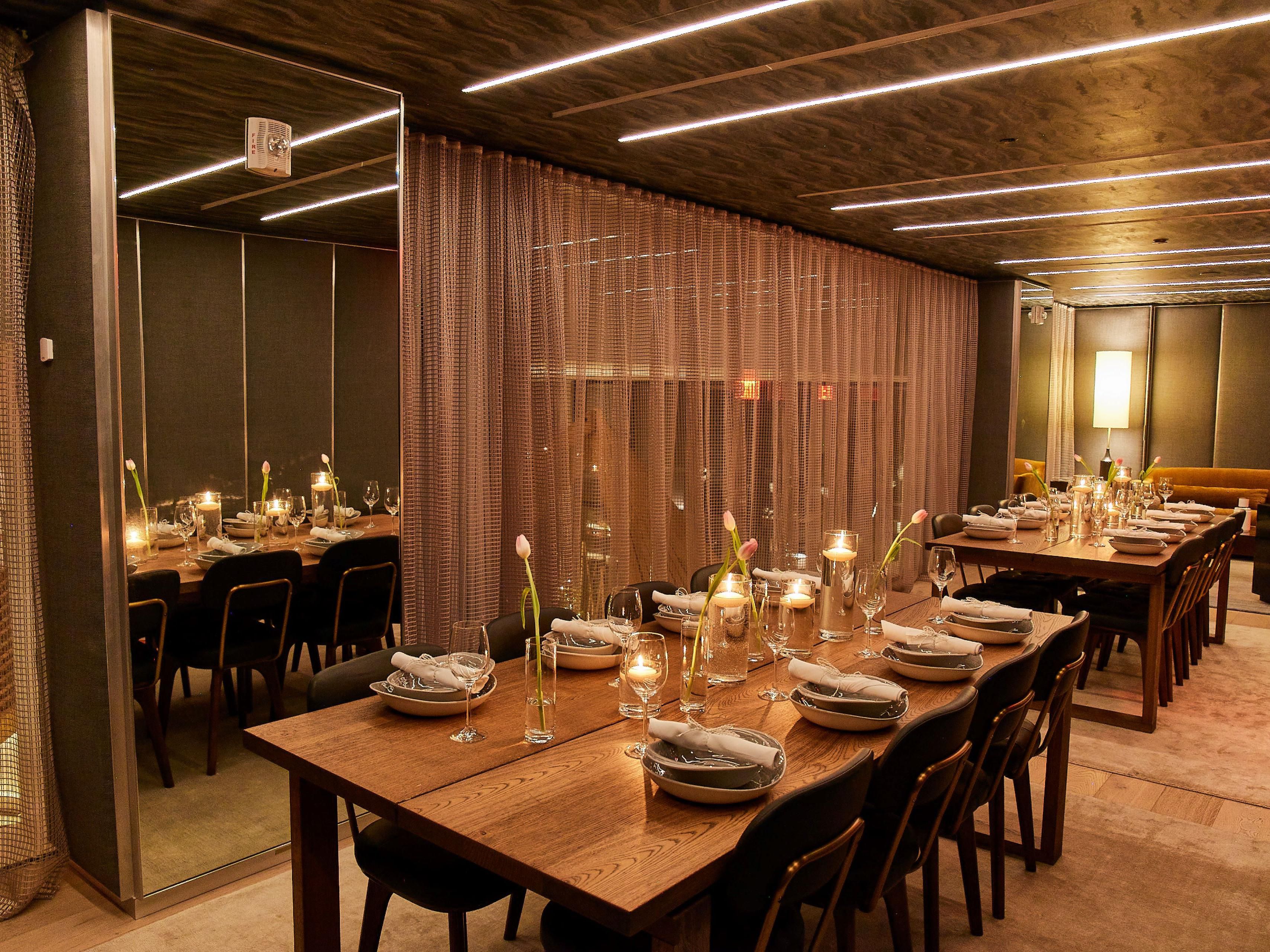 Private dining space