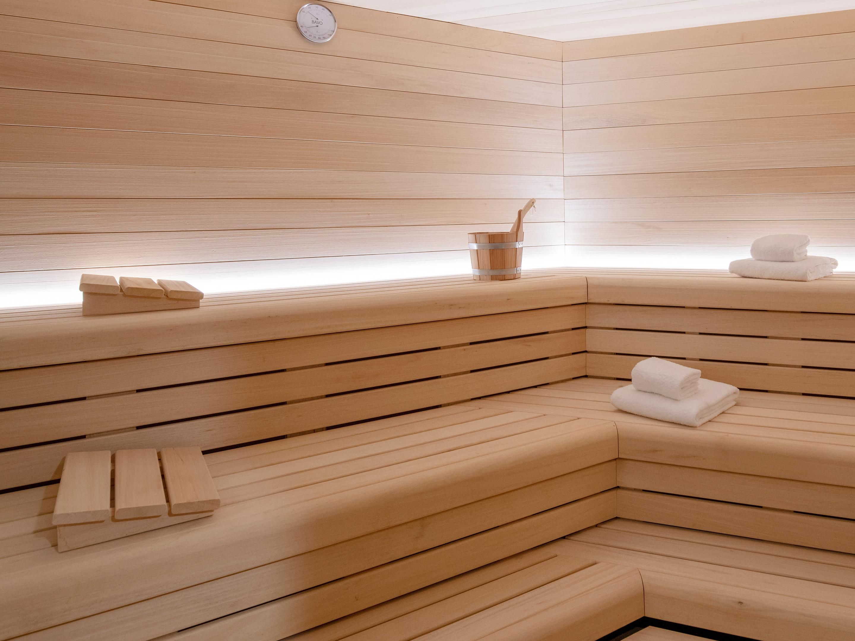 Unwind in our Fitness Centre’s relaxing sauna