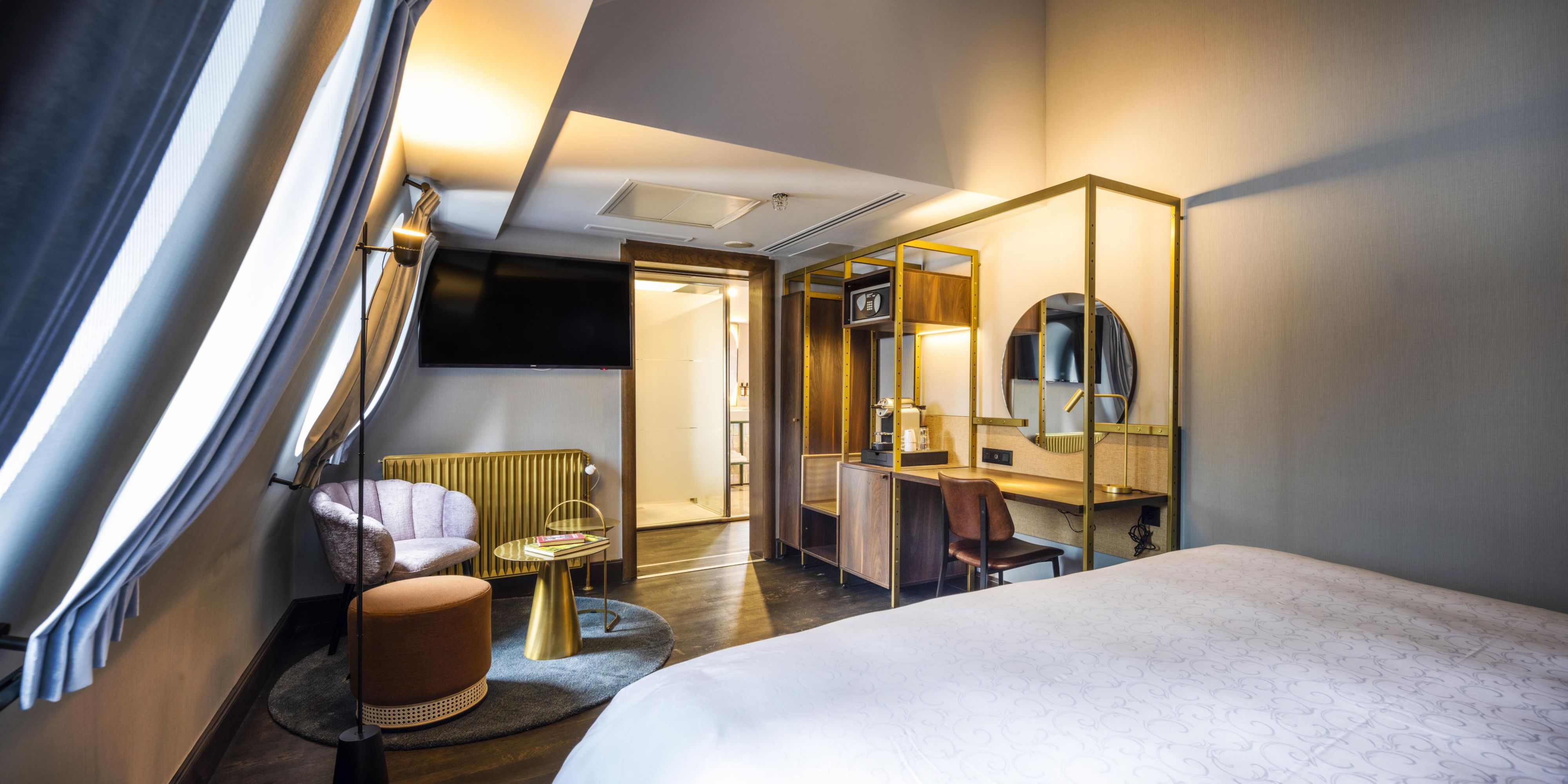 Our King Suite as a separate living area for maximum comfort